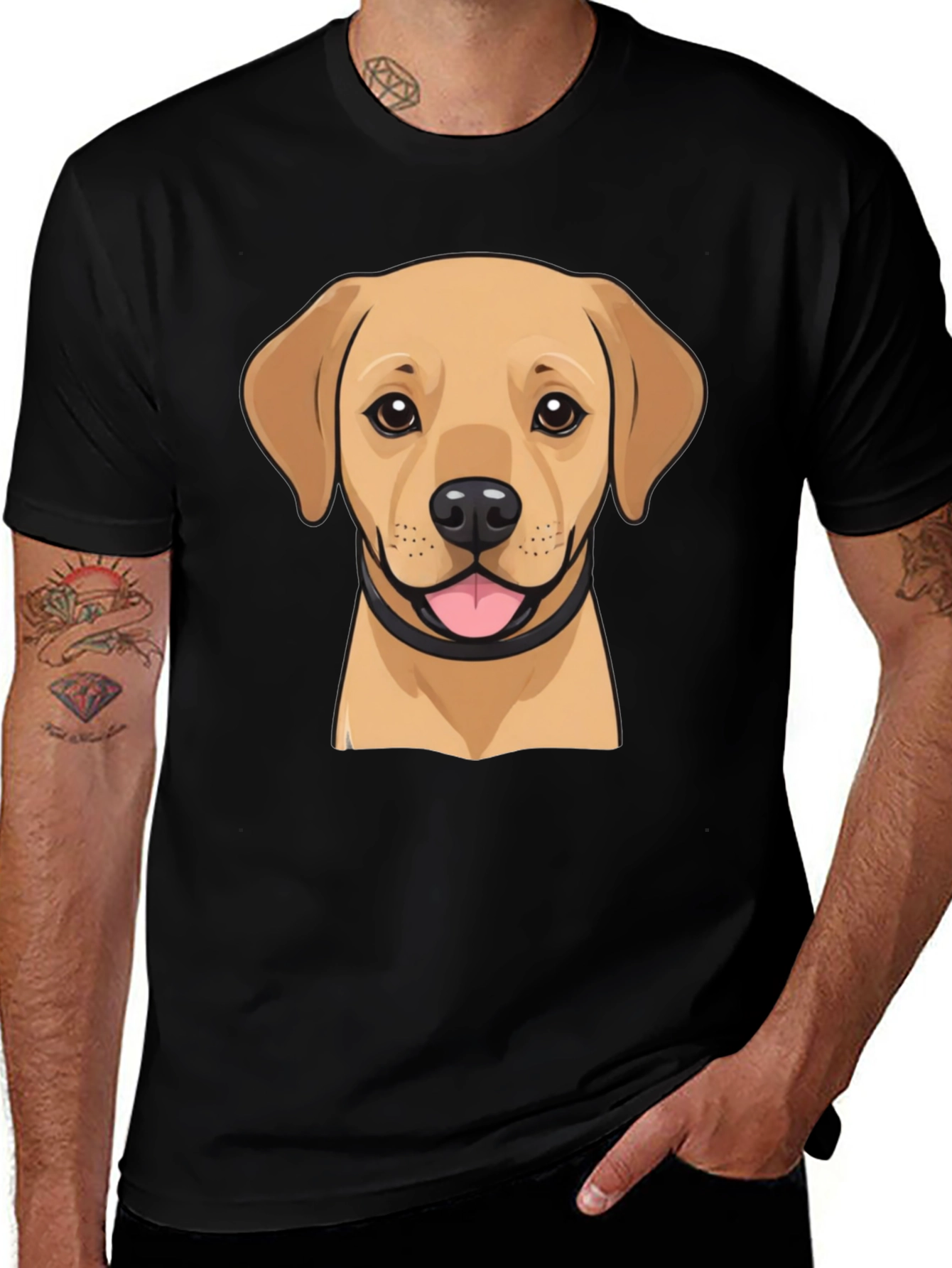 Variant 26 of Labrador Puppy Dog Graphic T-Shirt