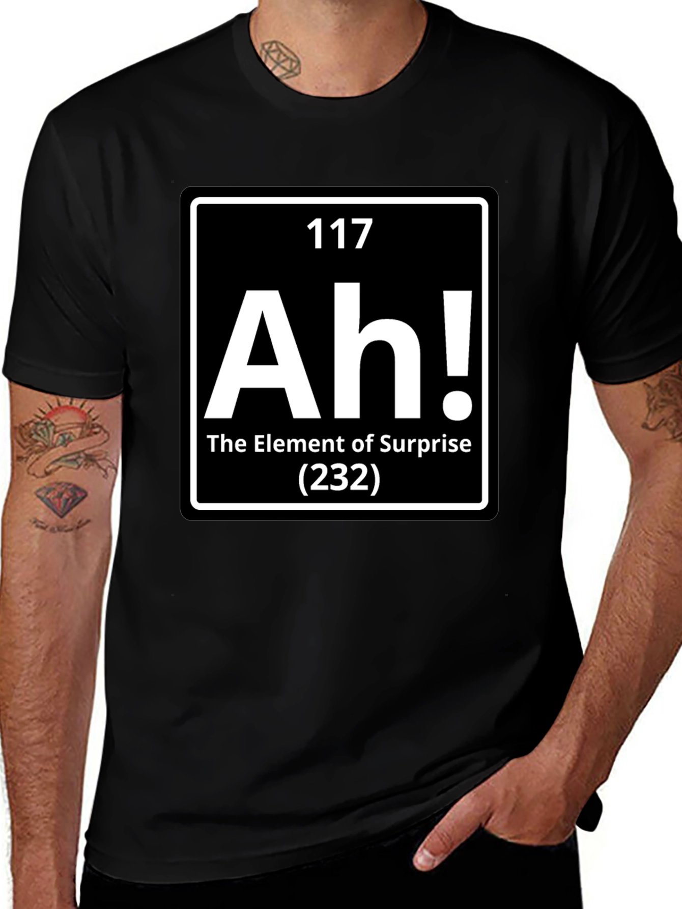 Variant 26 of Ah! Element of Surprise Funny Graphic T-Shirt