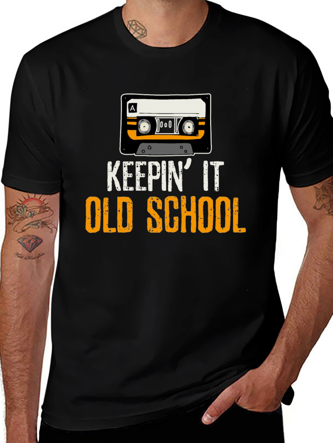 Variant 3 of Keepin' It Old School Retro Cassette T-Shirt