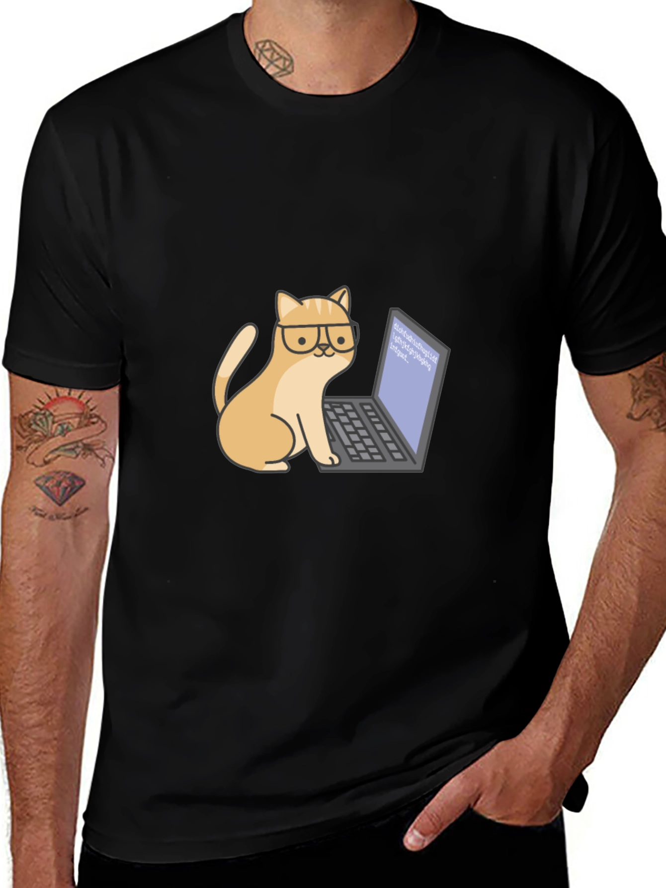 Variant 12 of Cat Programmer T-Shirt - Cute & Geeky