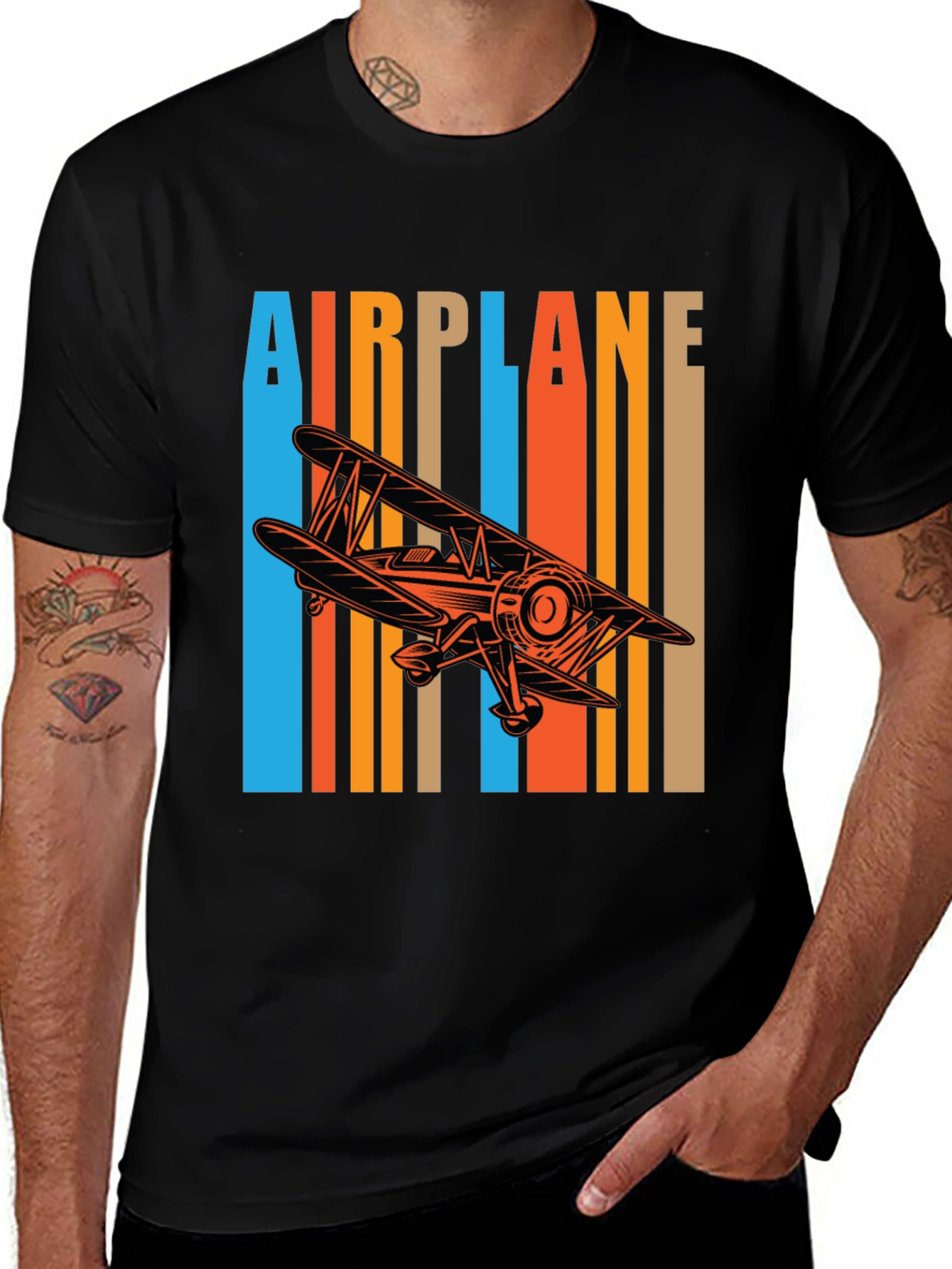 Vintage Airplane T-Shirt - Retro Aviation Design