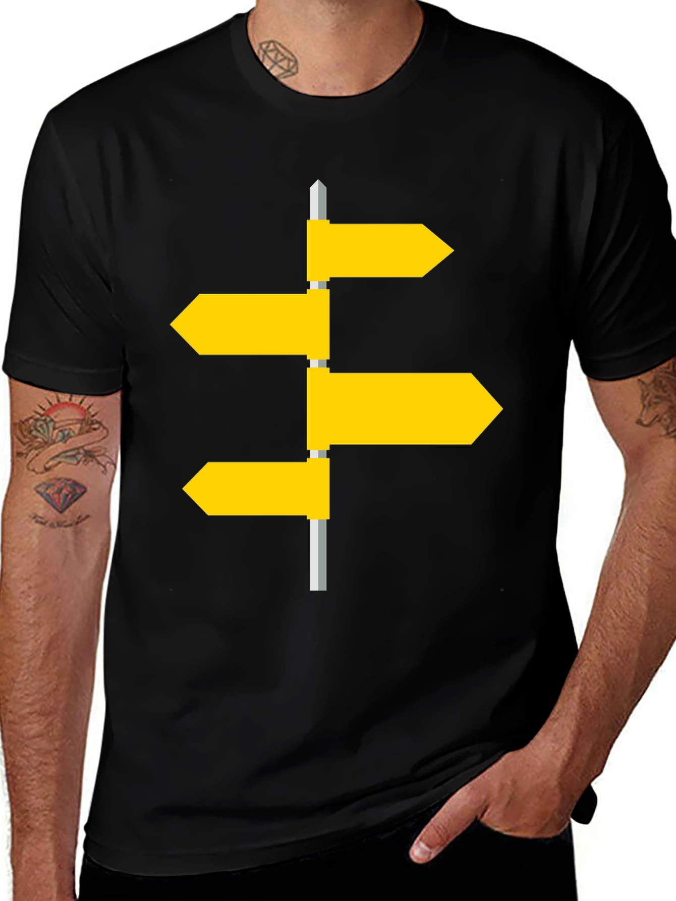 Directional Signpost Graphic Tee