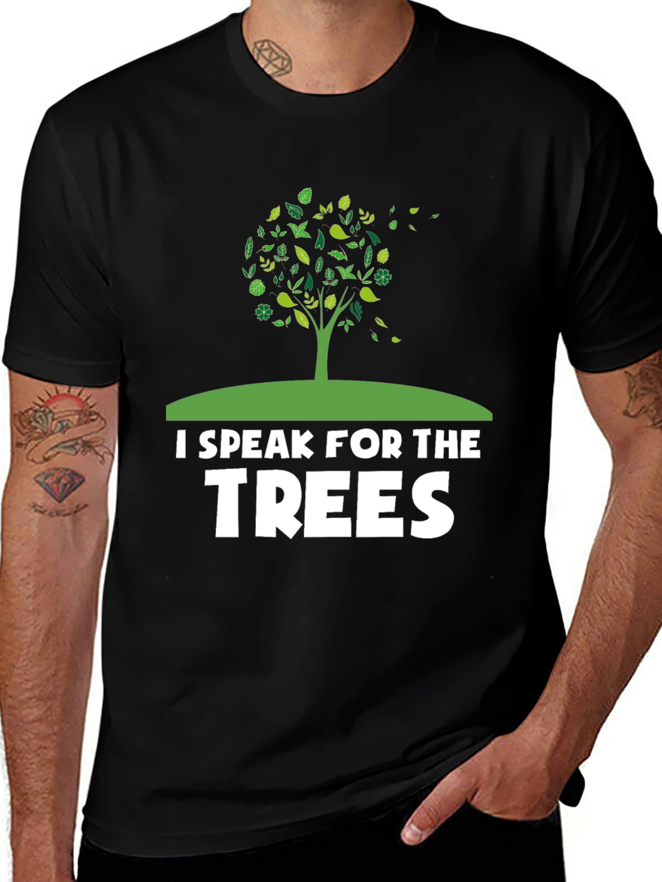 Variant 4 of I Speak for the Trees Graphic Tee - Eco-Friendly T-Shirt