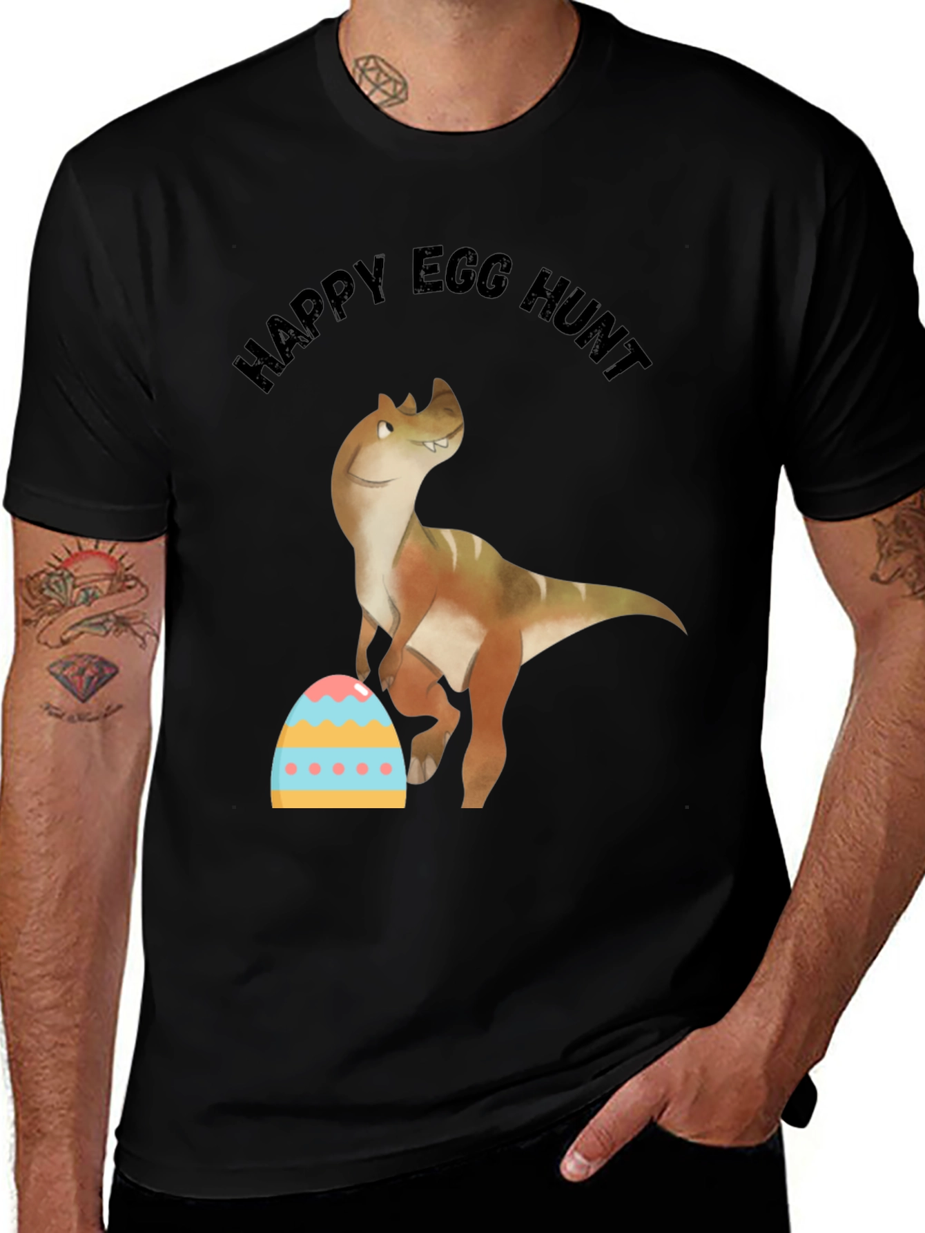 Happy Egg Hunt Dinosaur T-Shirt