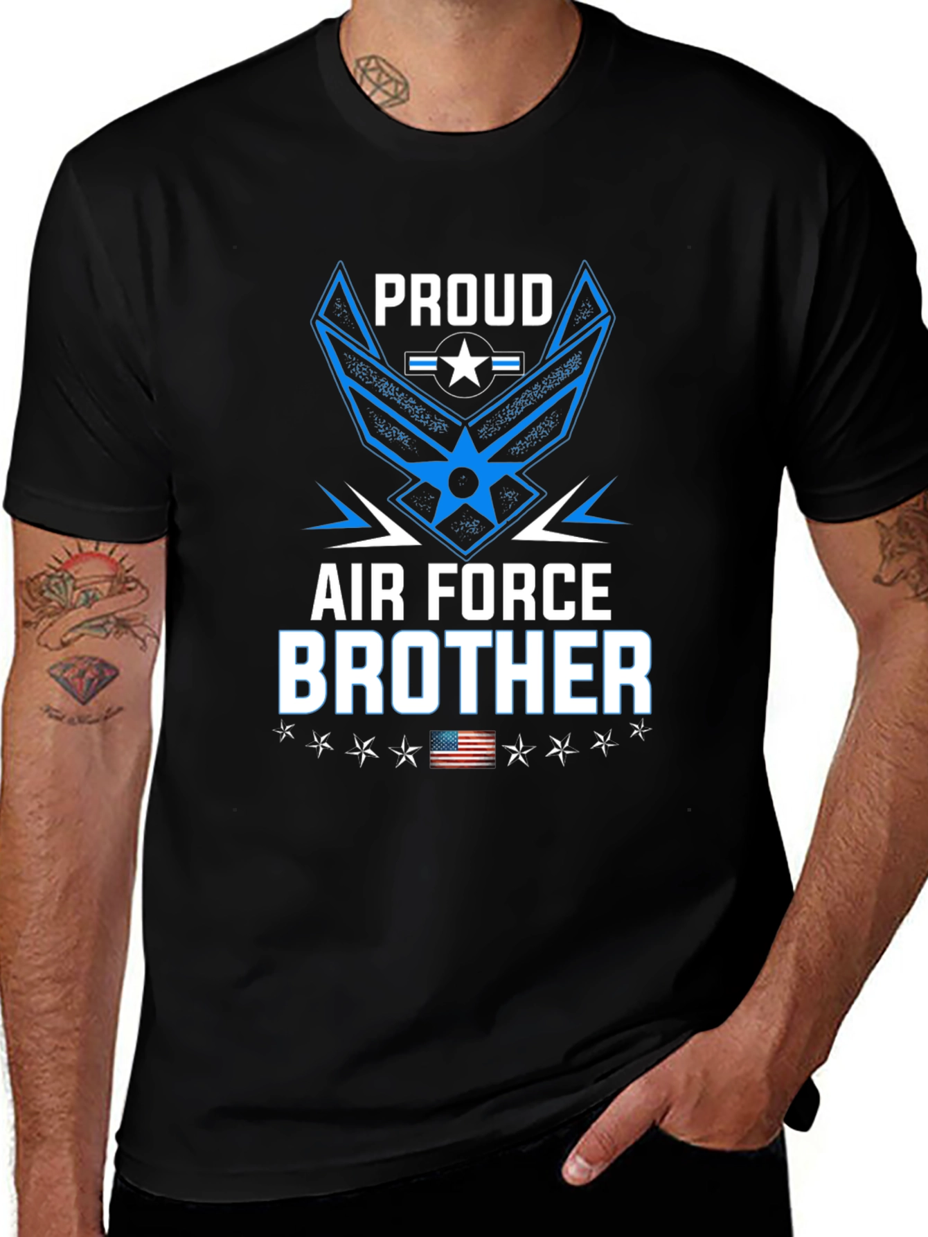 Proud Air Force Brother Graphic Tee
