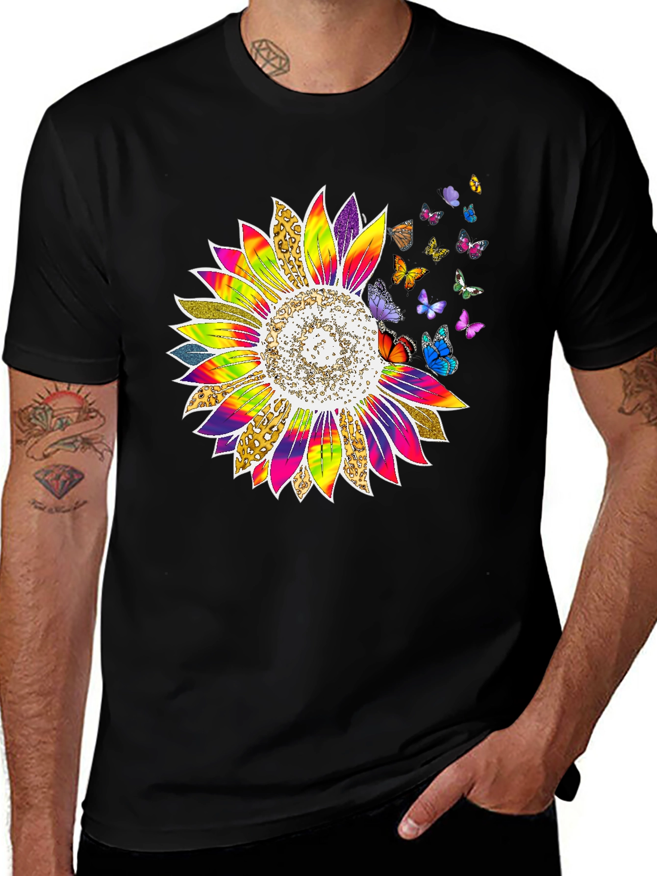 Variant 30 of Sunflower Butterfly Graphic Print Tee