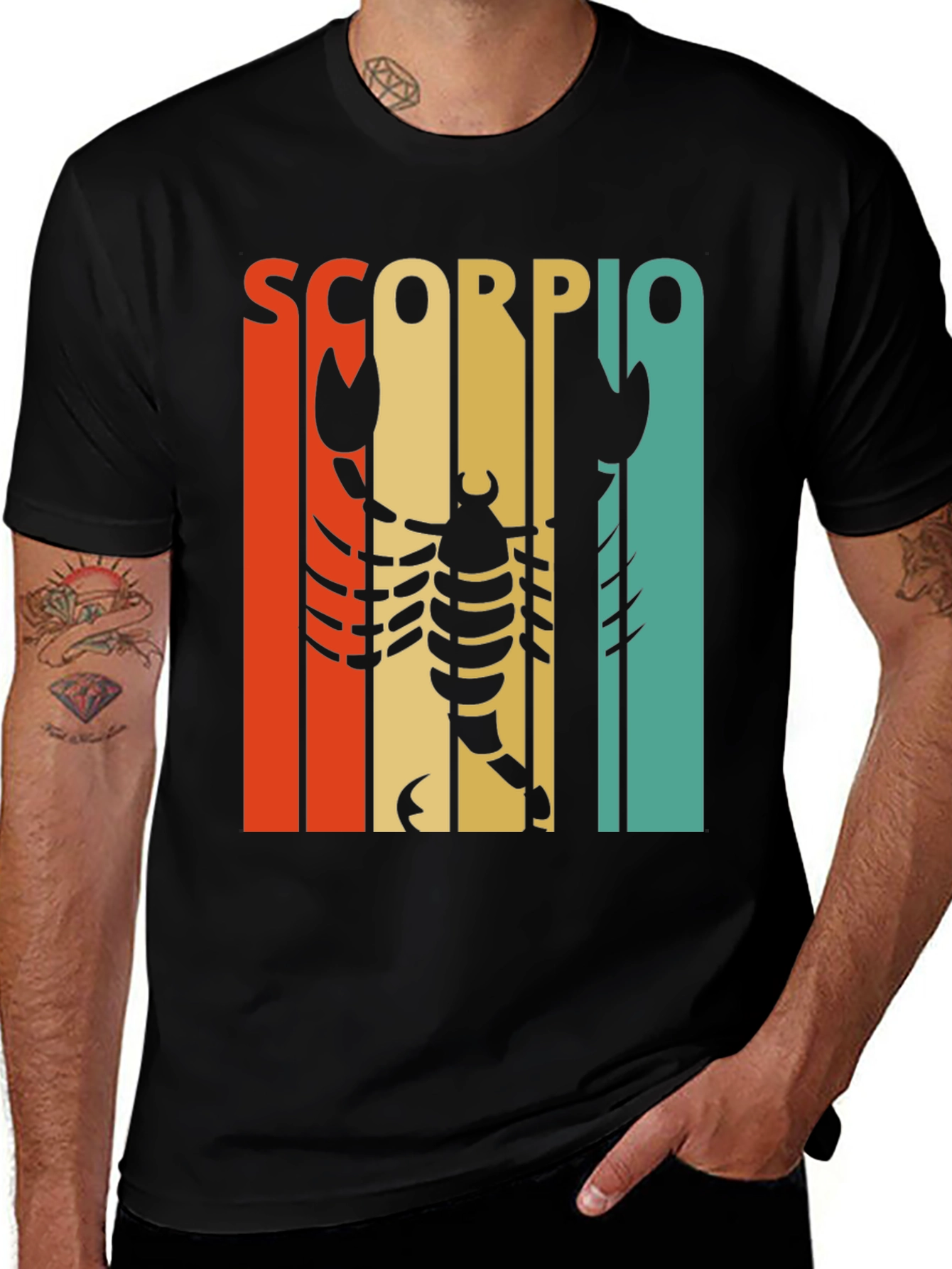 Variant 2 of Vintage Scorpio Zodiac Sign T-Shirt