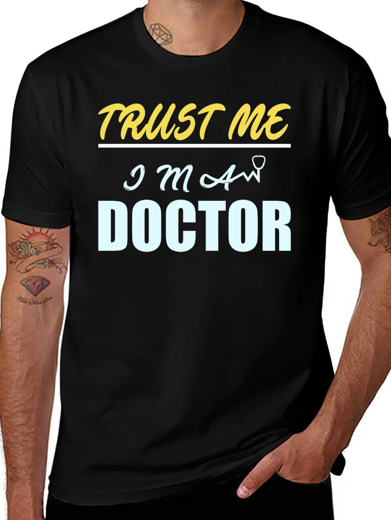 Variant 20 of Trust Me I'm a Doctor - Black T-Shirt