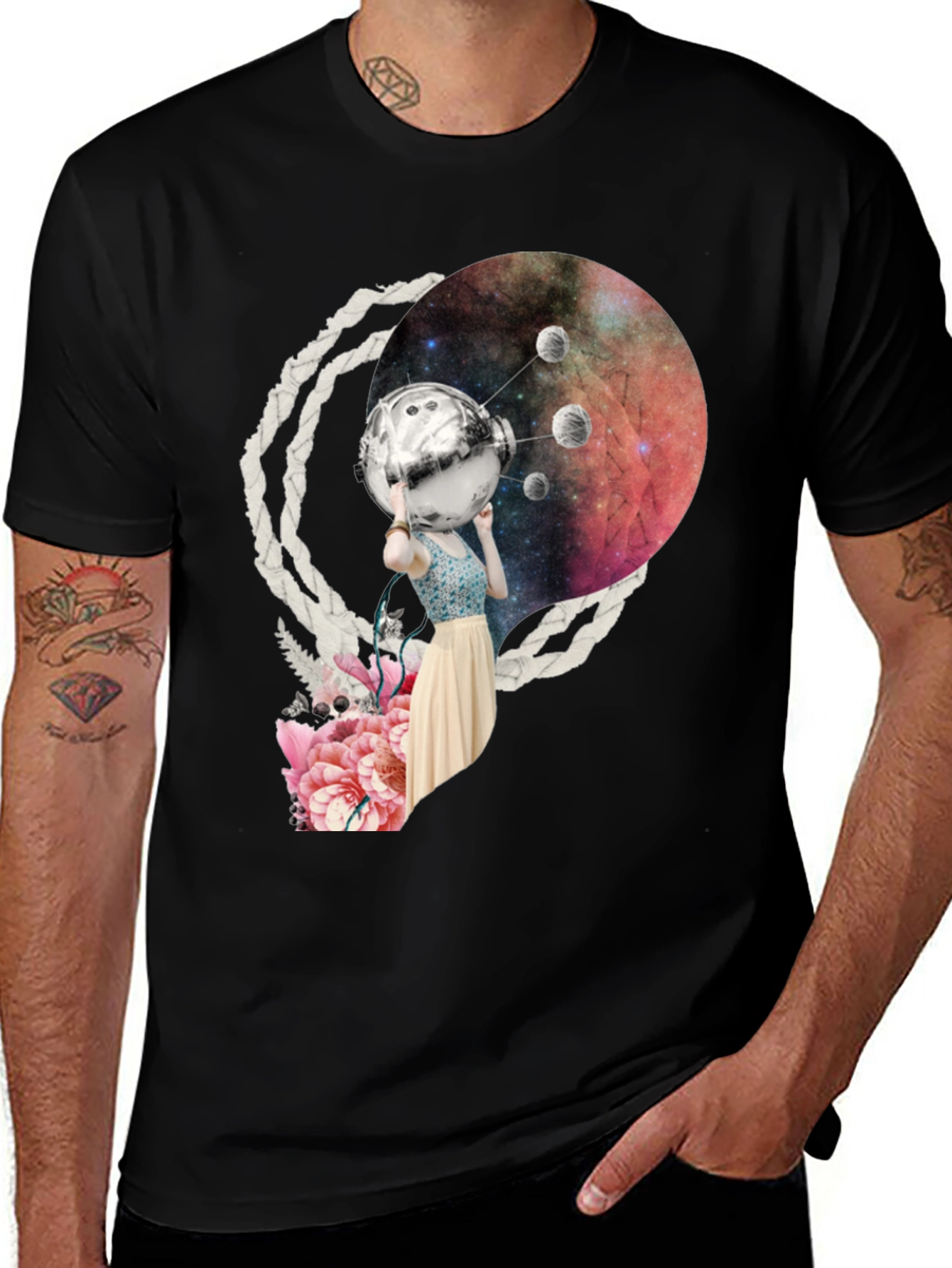 Variant 28 of Cosmic Girl T-Shirt - Unique Graphic Tee