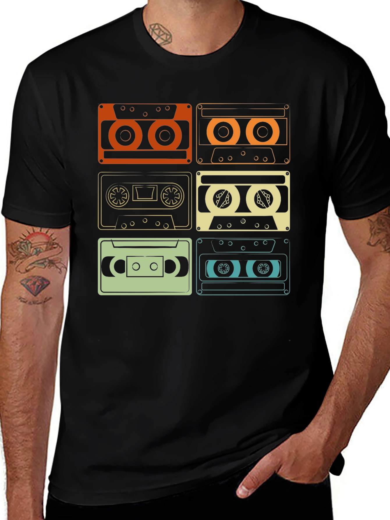 Variant 10 of Retro Cassette Tape T-Shirt - Vintage Music Lover Tee