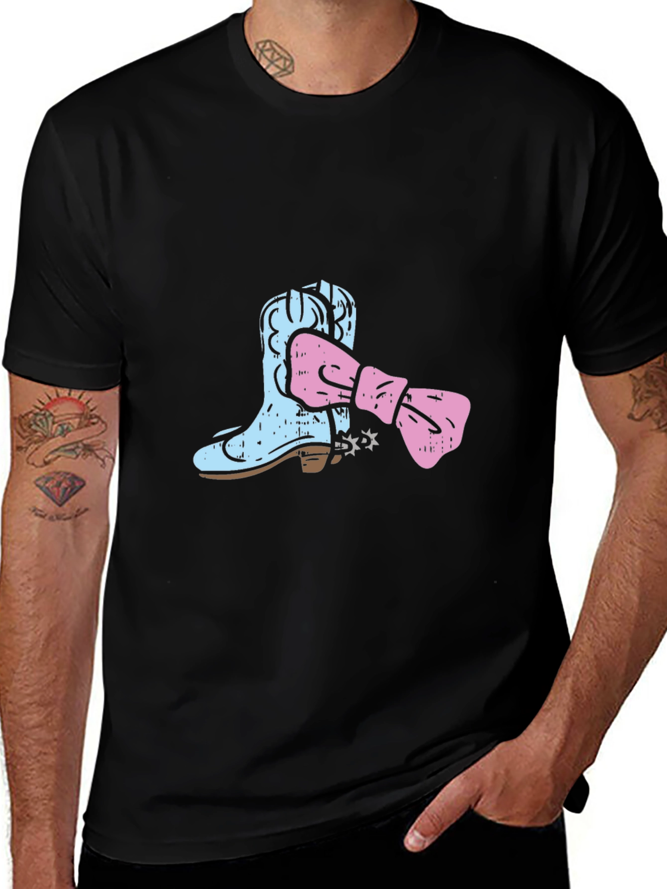 Variant 3 of Cowboy Boot T-Shirt - Western Style Graphic Tee
