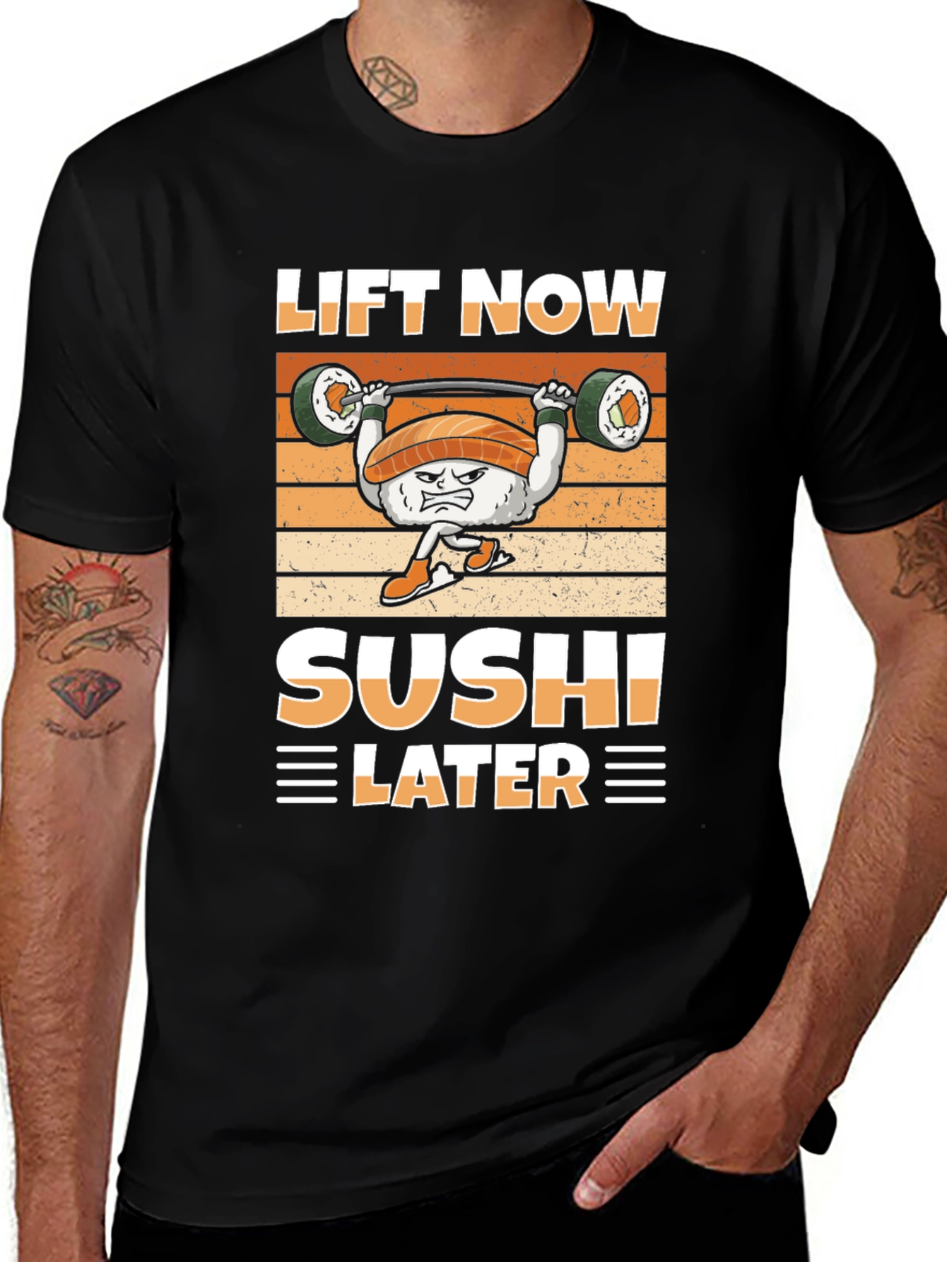 Variant 18 of Lift Now Sushi Later Graphic T-Shirt