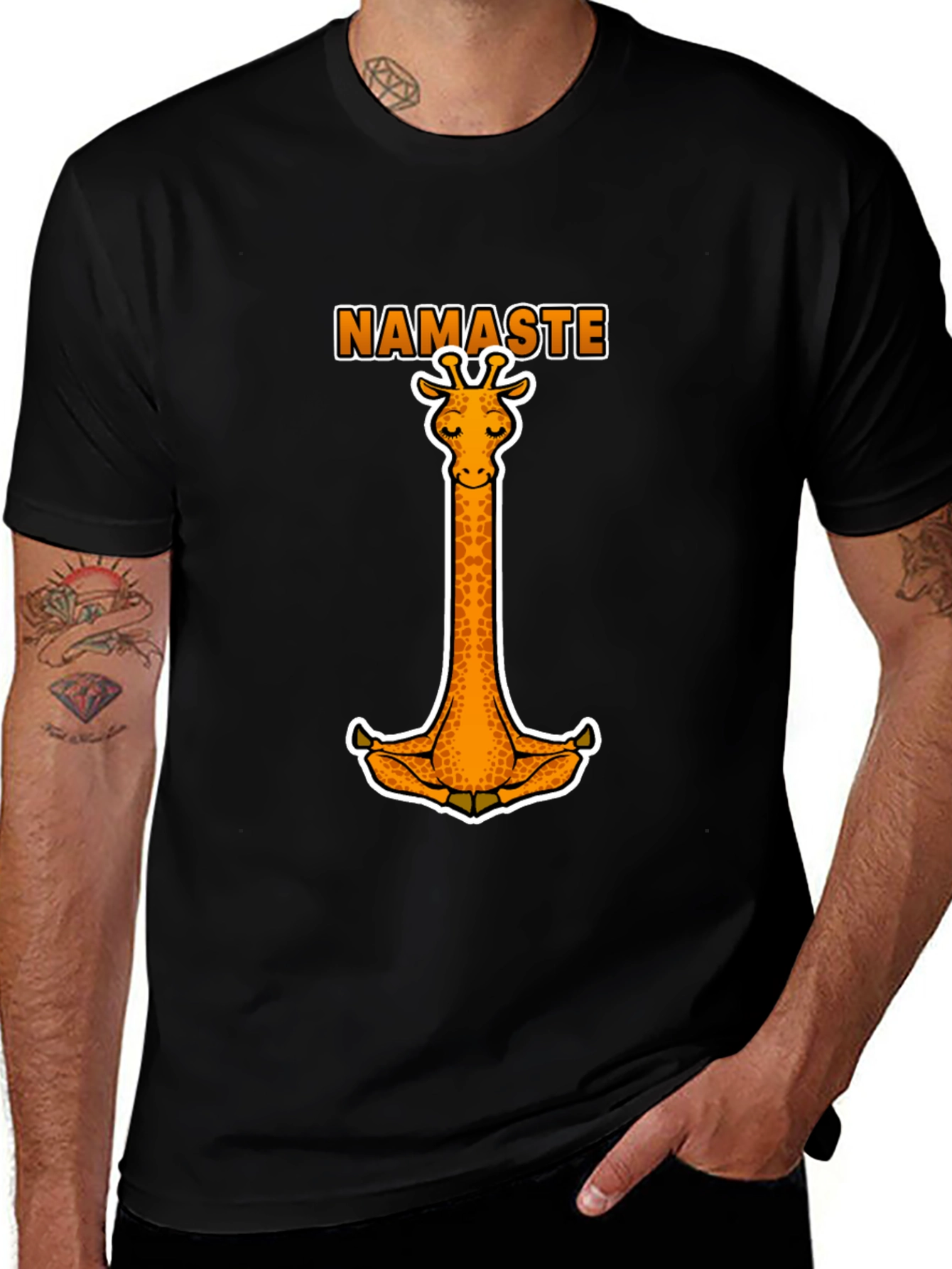 Variant 25 of Namaste Giraffe T-Shirt