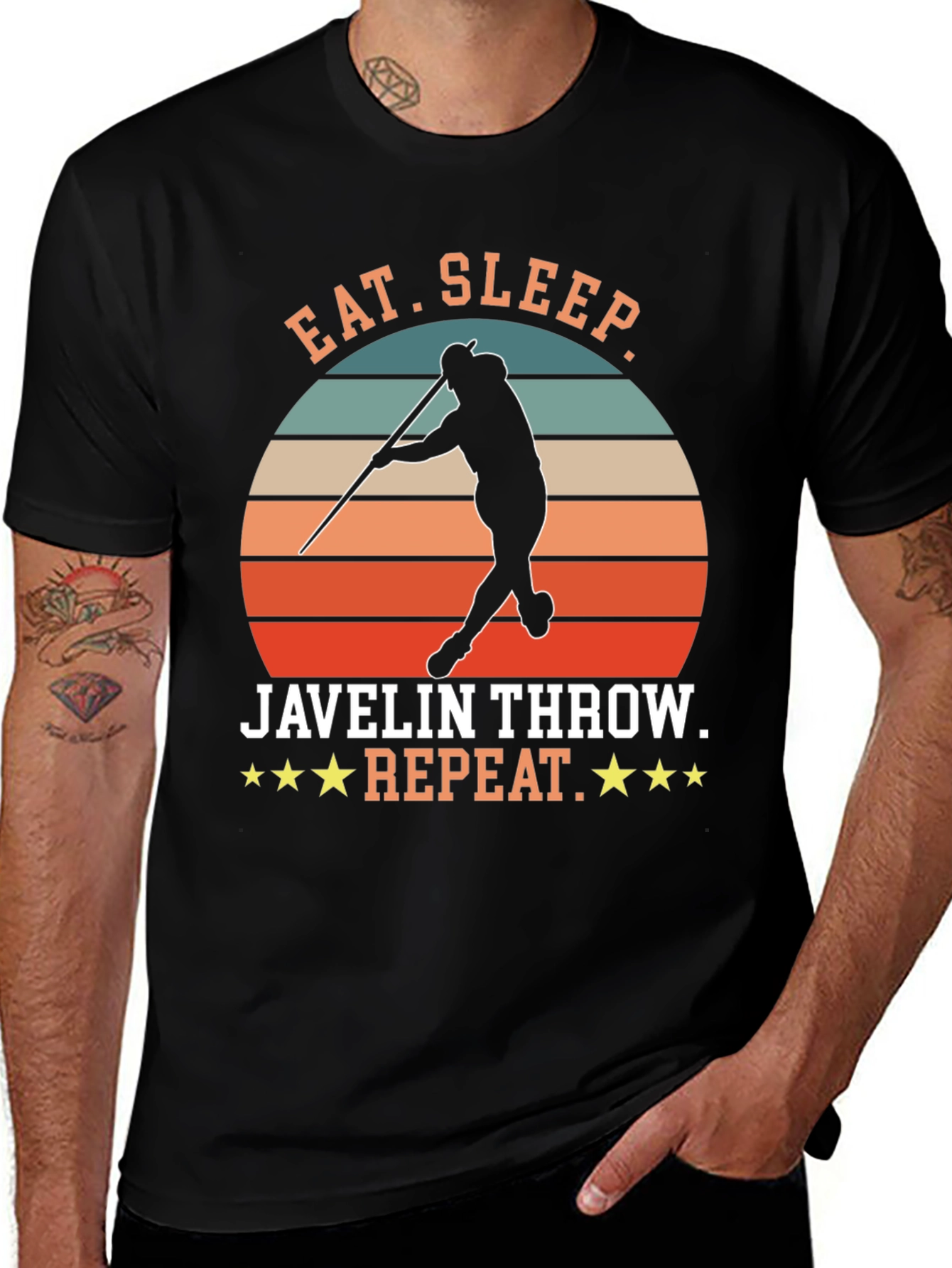 Variant 14 of Eat Sleep Javelin Throw Repeat T-Shirt