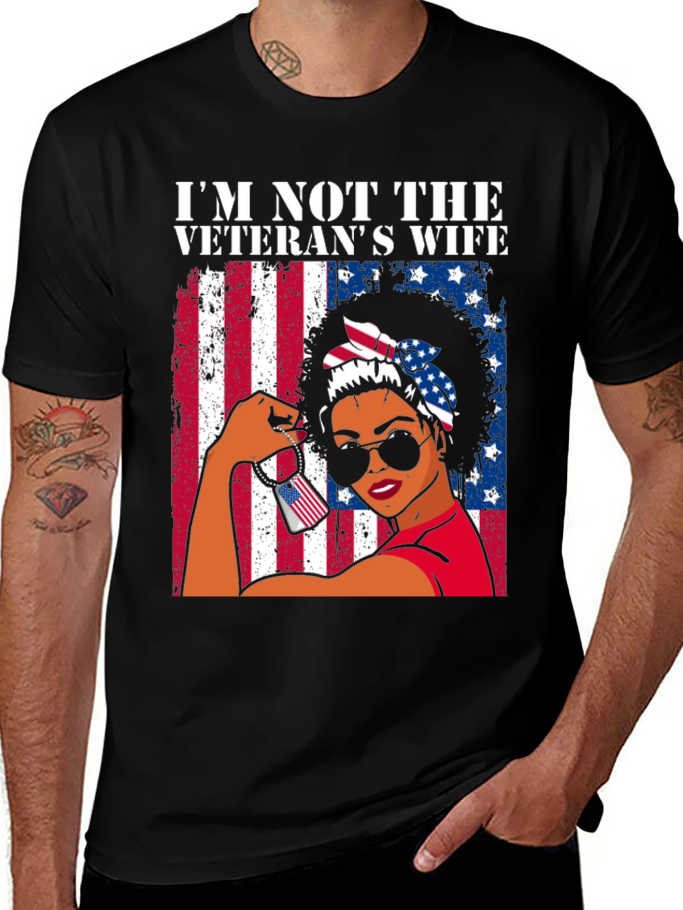 Variant 14 of I'm Not The Veteran's Wife T-Shirt