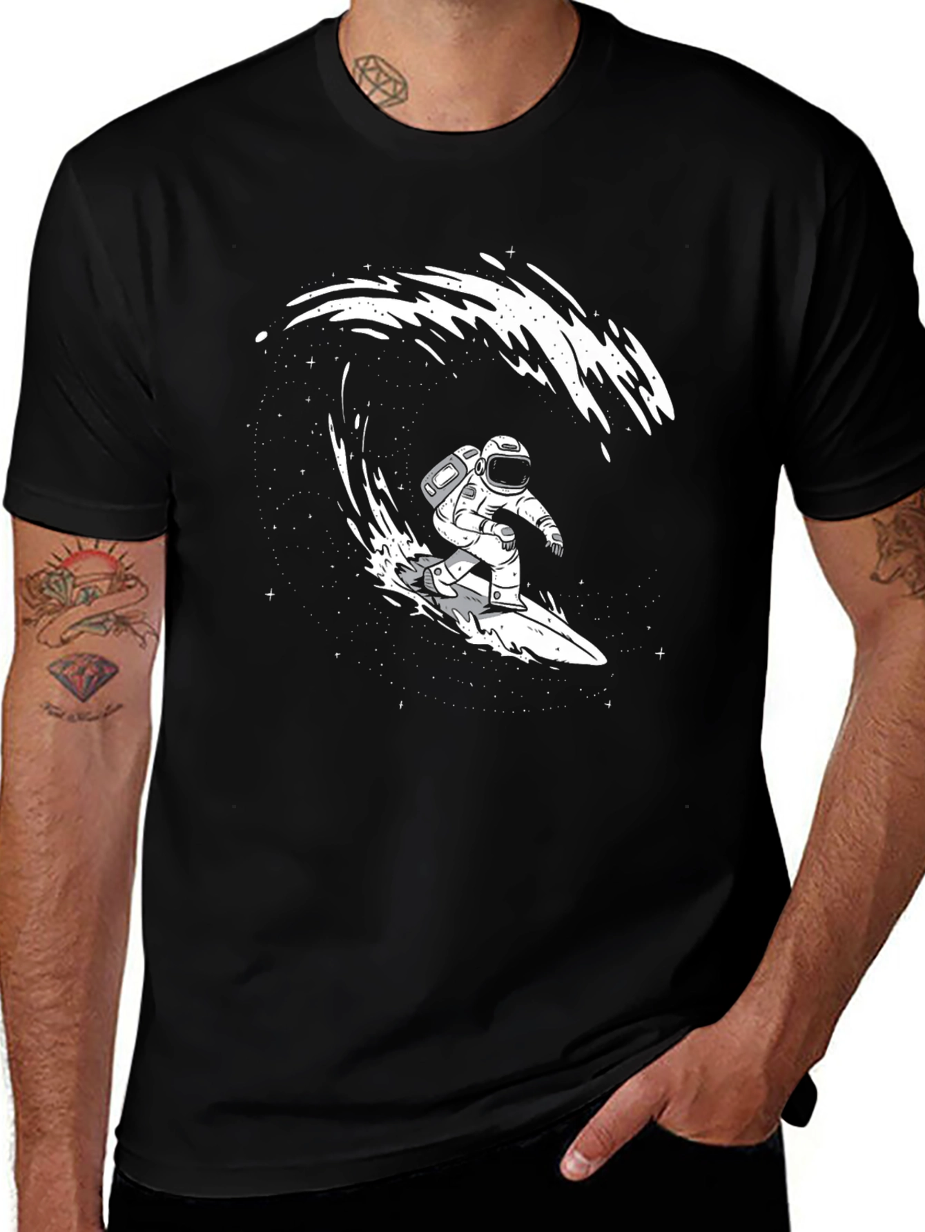Astronaut Surfing T-Shirt