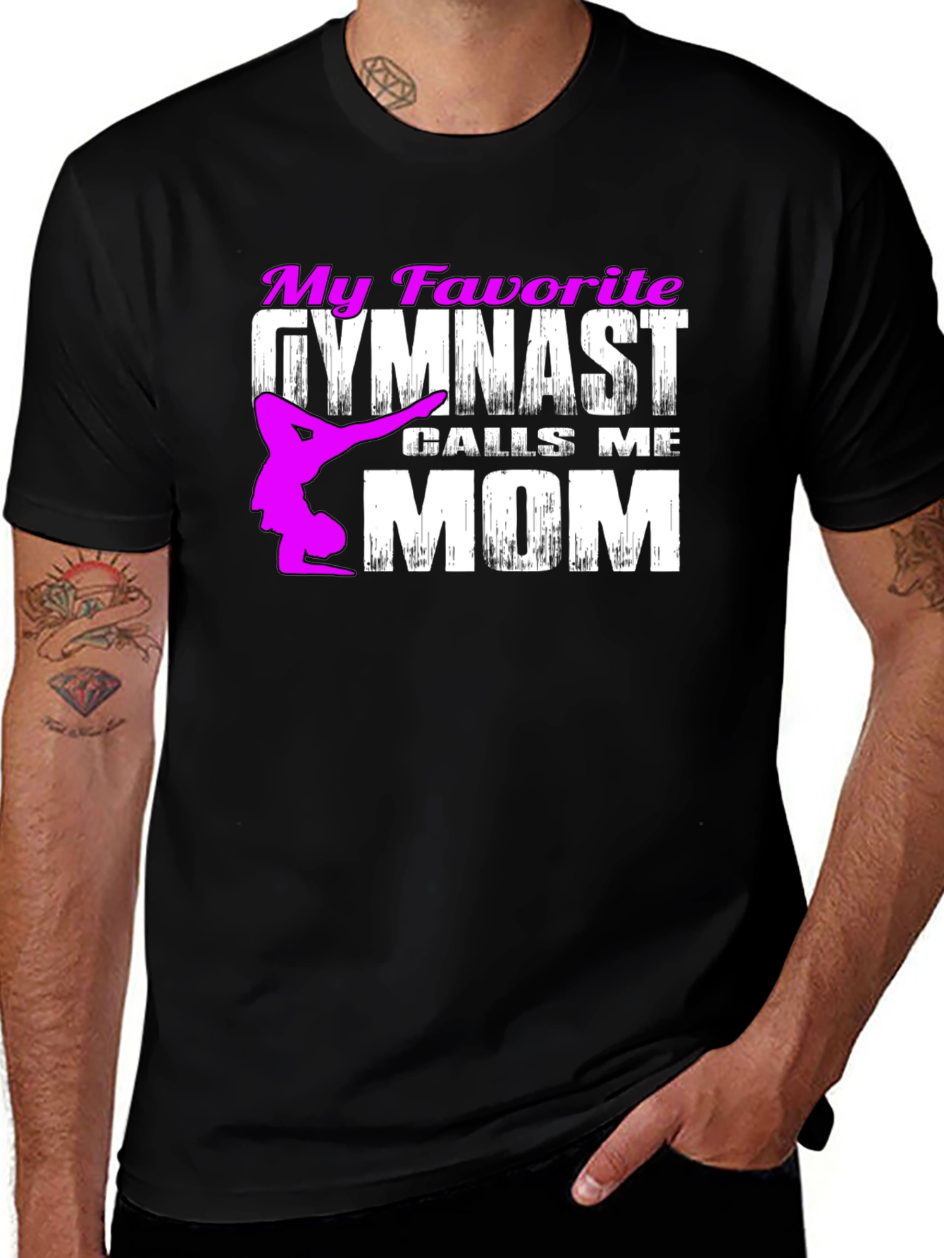 Variant 9 of My Favorite Gymnast Calls Me Mom T-Shirt