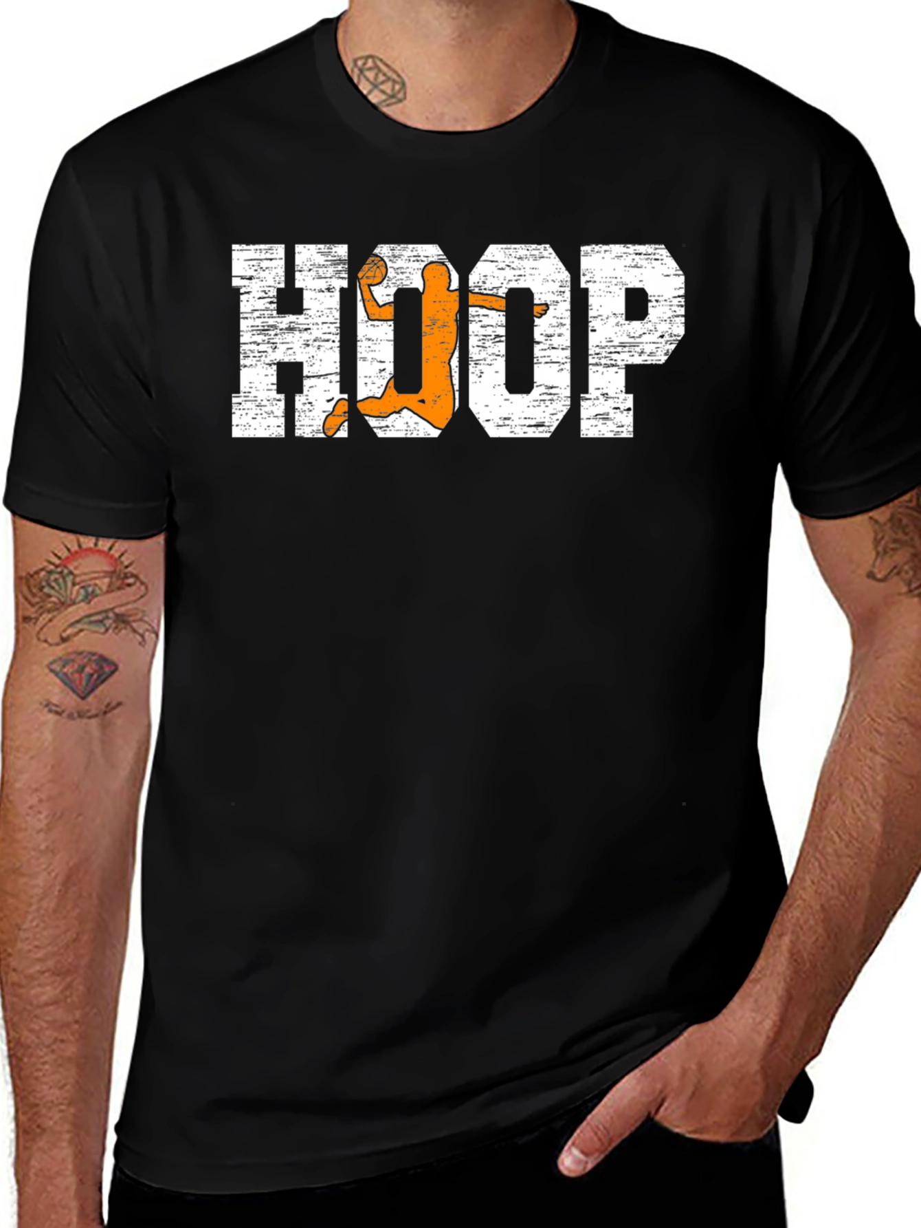 Variant 28 of Hoop Basketball Graphic T-Shirt