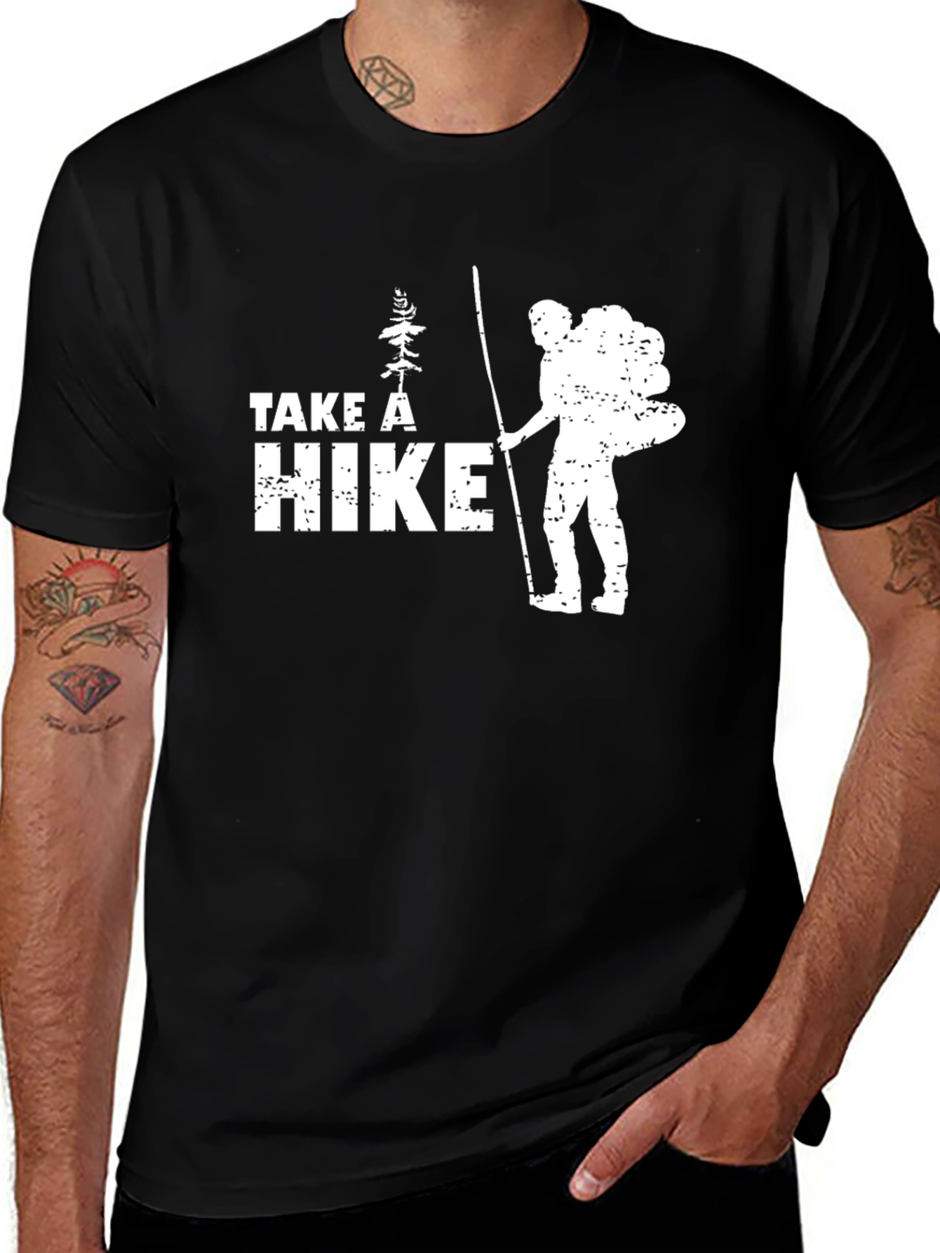 Variant 7 of Take a Hike Graphic Tee - Black