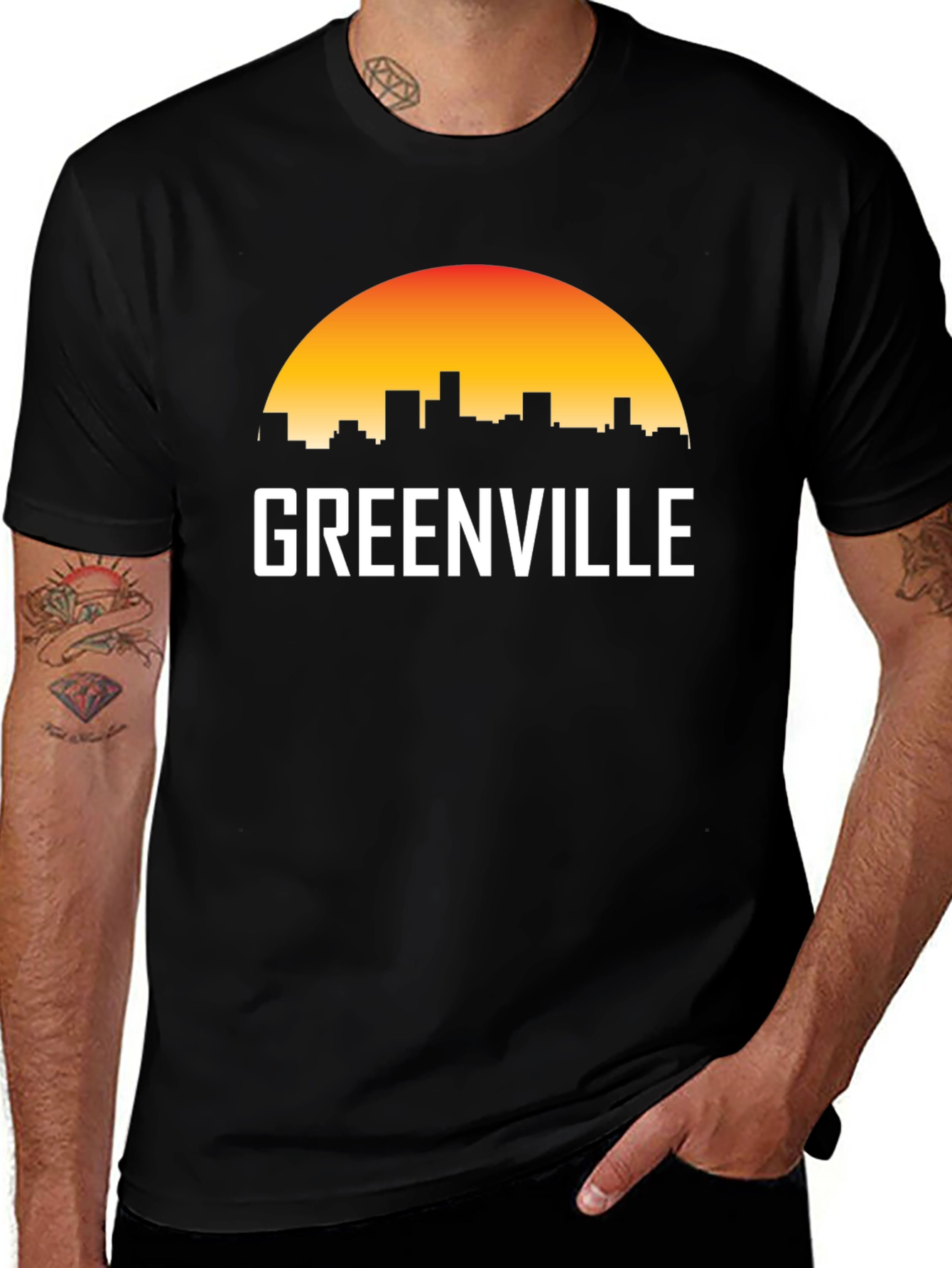 Variant 10 of Greenville Skyline T-Shirt