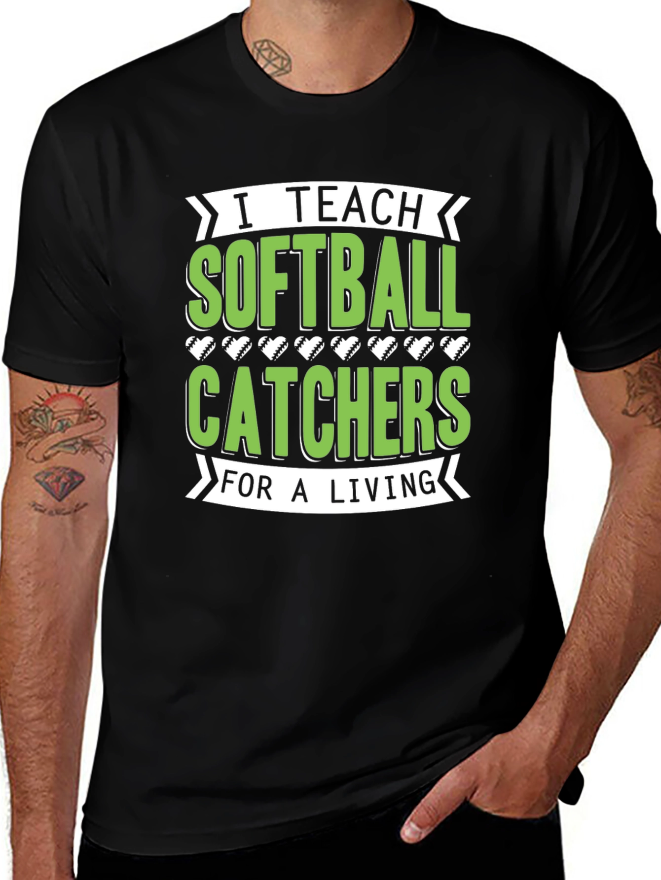 Variant 19 of I Teach Softball Catchers T-Shirt