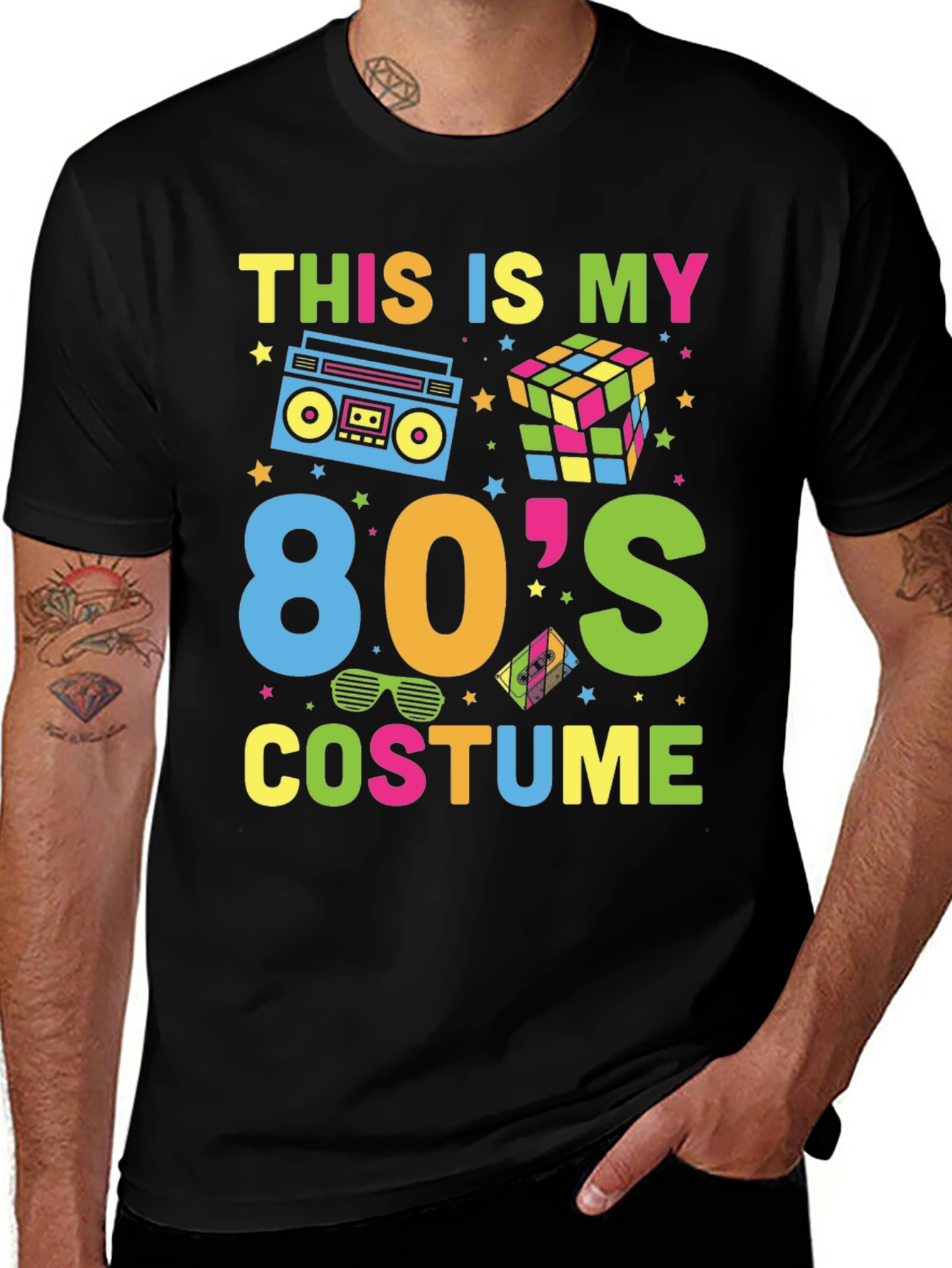 Variant 16 of 80's Costume T-Shirt - Retro Party Tee