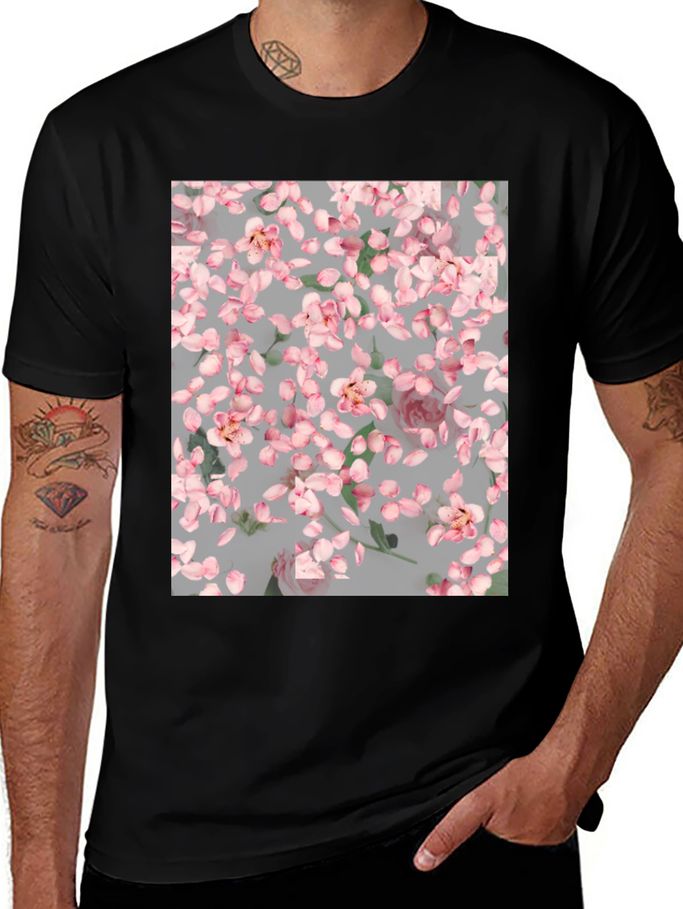 Variant 27 of Floral Print Crew Neck T-Shirt