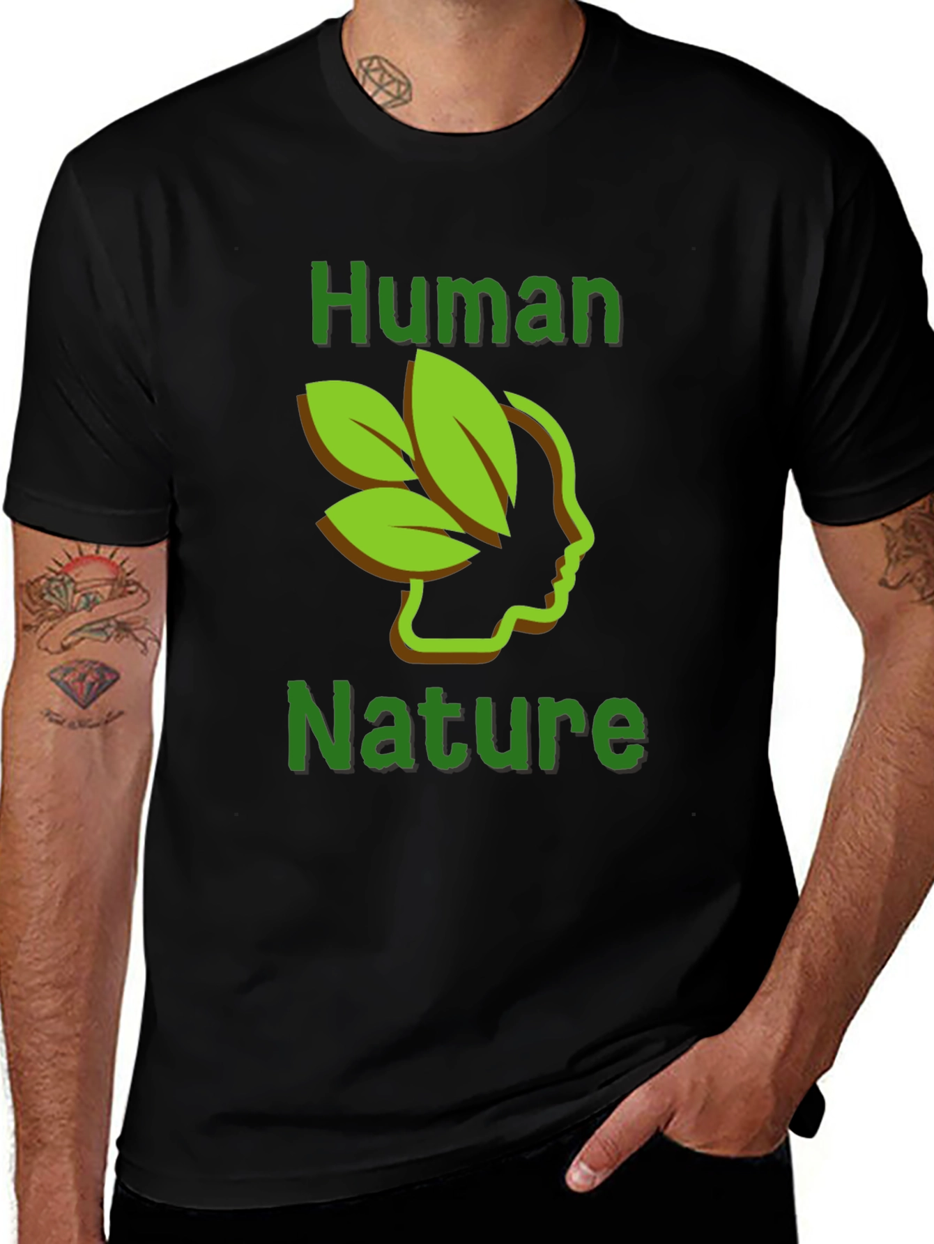 Variant 19 of Human Nature Graphic Tee - Black