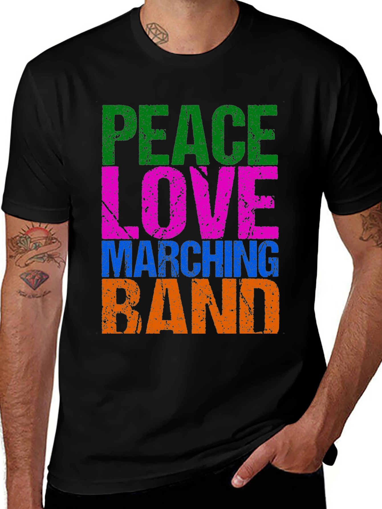 Variant 19 of Peace Love Marching Band T-Shirt