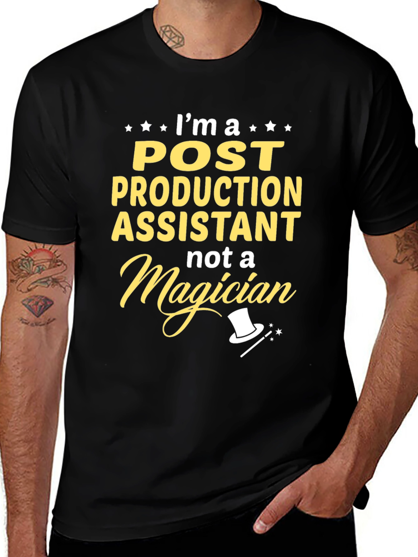 Variant 22 of Post Production Assistant T-Shirt - Magician Funny Tee