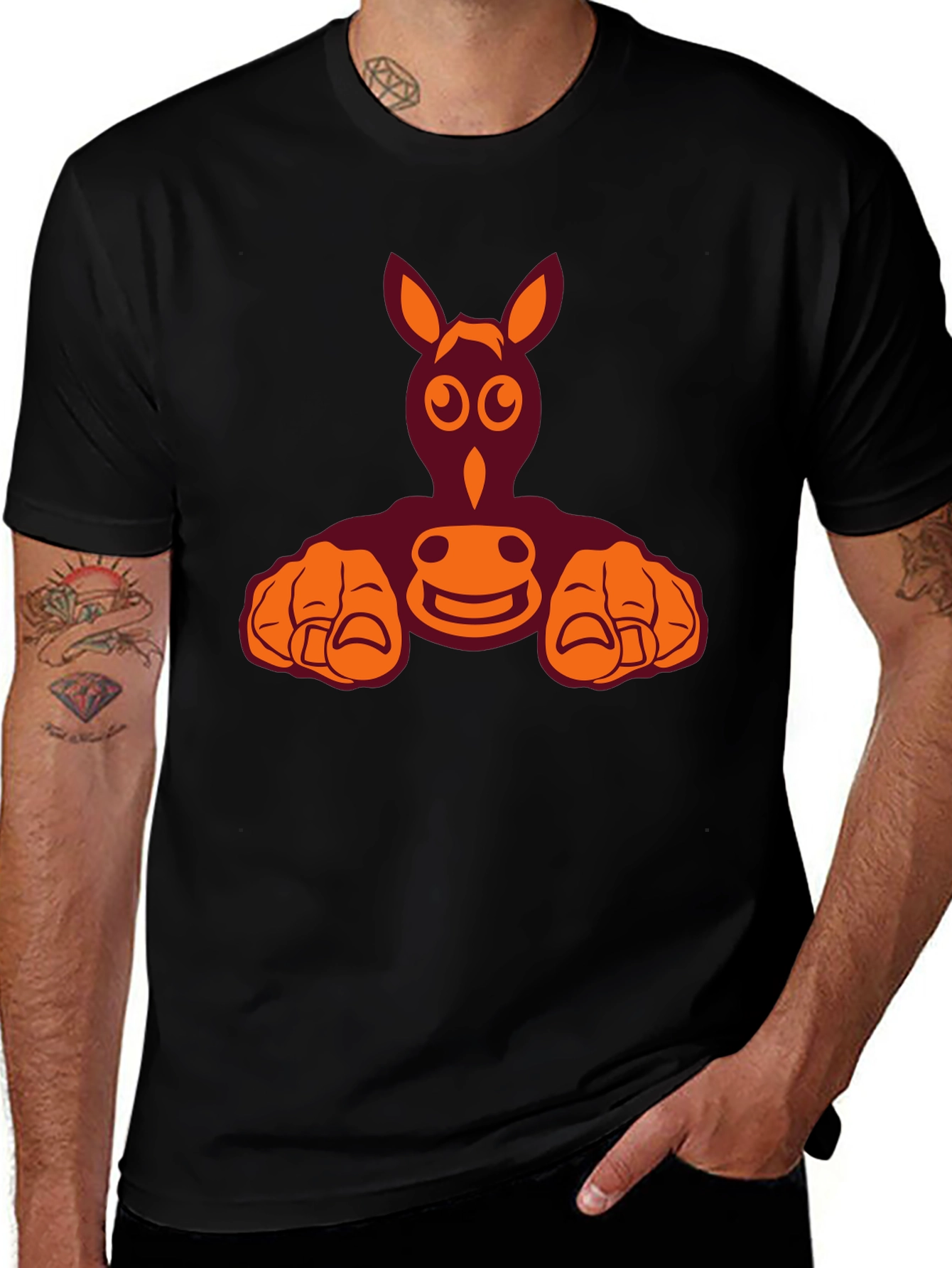 Variant 3 of Funny Cartoon Donkey T-Shirt