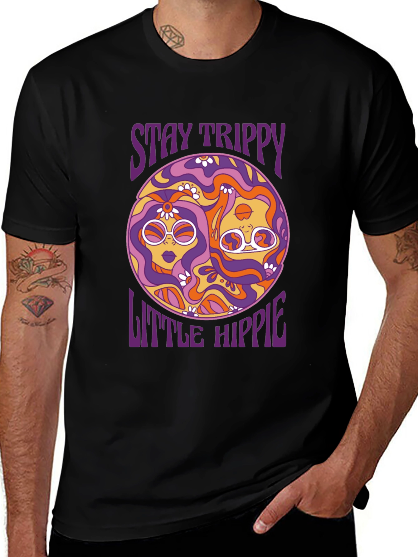 Variant 30 of Stay Trippy Little Hippie Graphic Tee
