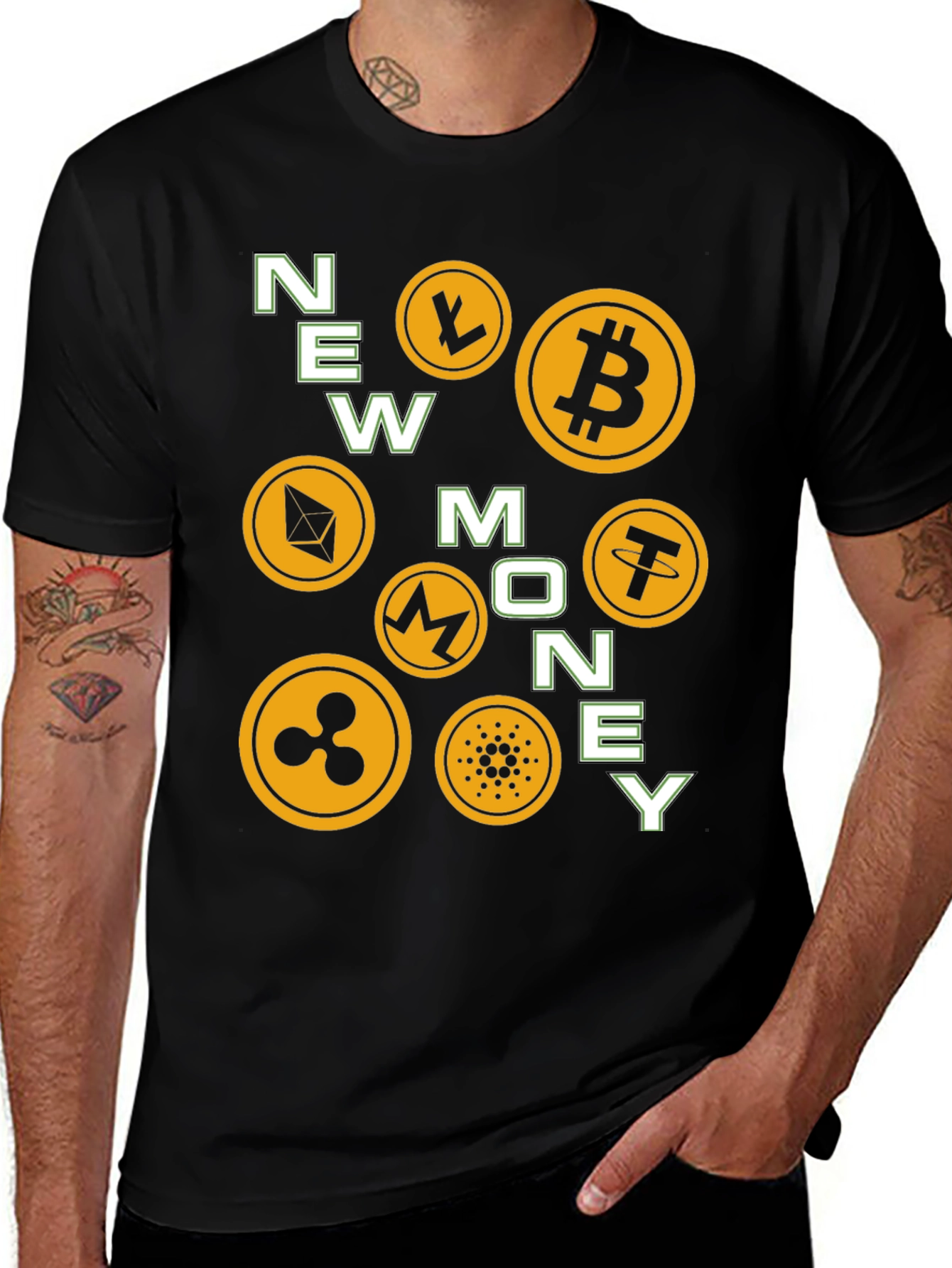 Variant 9 of Crypto New Money T-Shirt