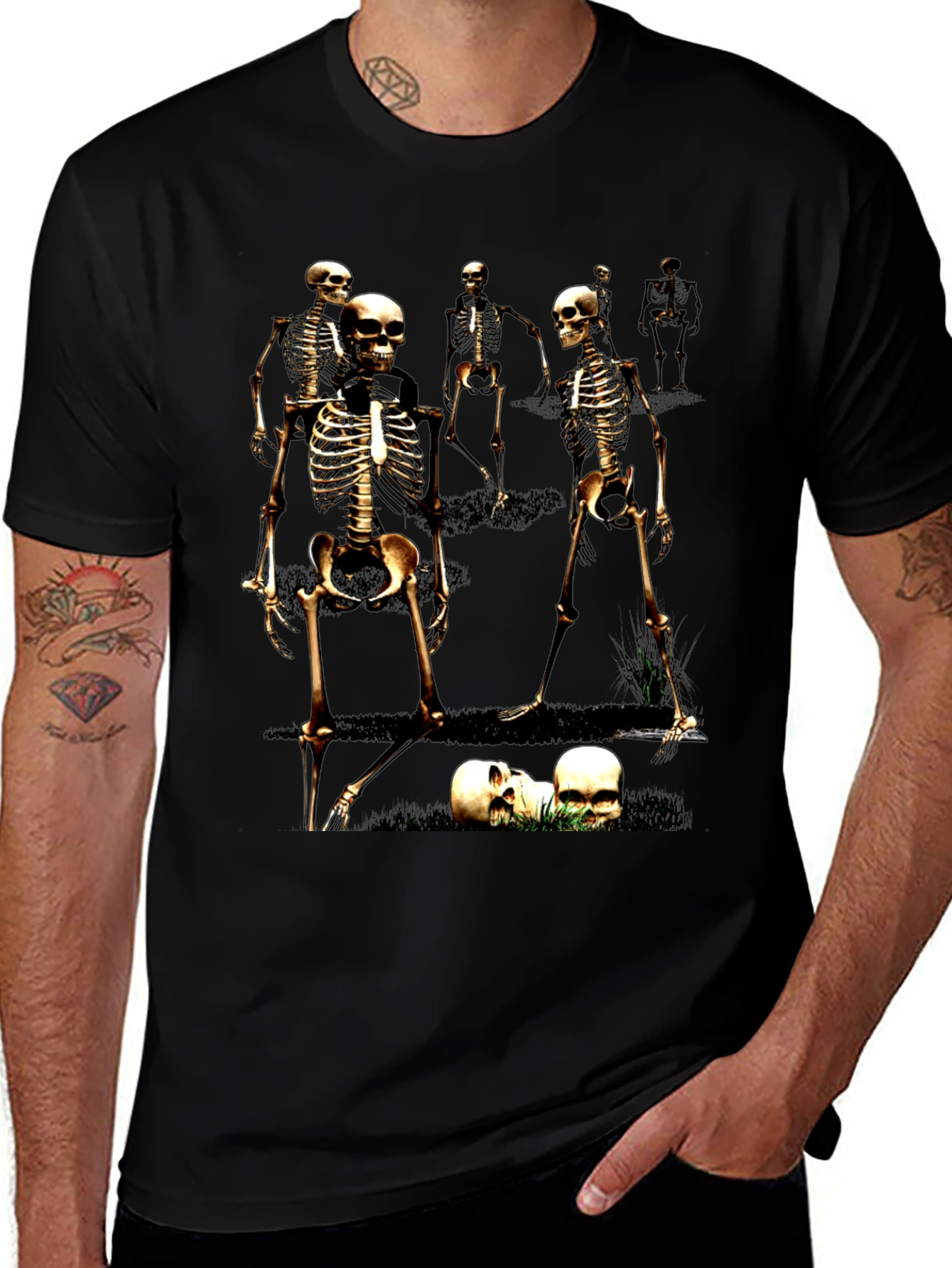 Variant 4 of Skeleton Crew Graphic Tee - Black