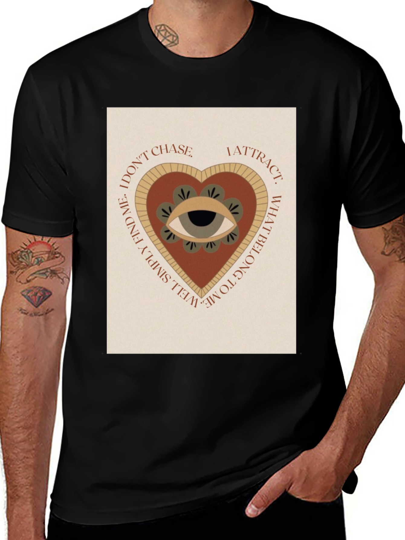 Variant 24 of Eye Heart Graphic Tee - Attract Don't Chase