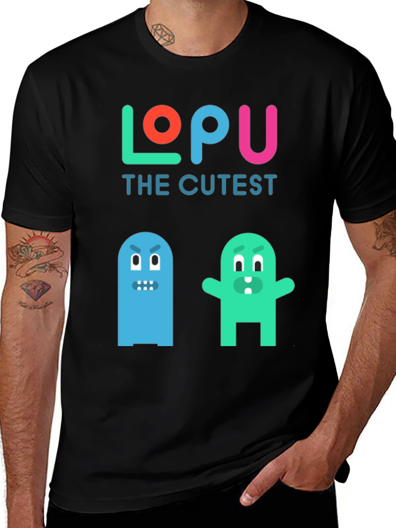 Variant 12 of Lopu The Cutest Graphic Tee - Fun Trendy Shirt