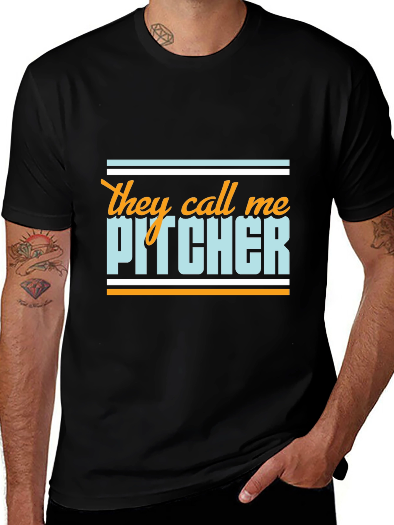 They Call Me Pitcher T-Shirt - Baseball Tee