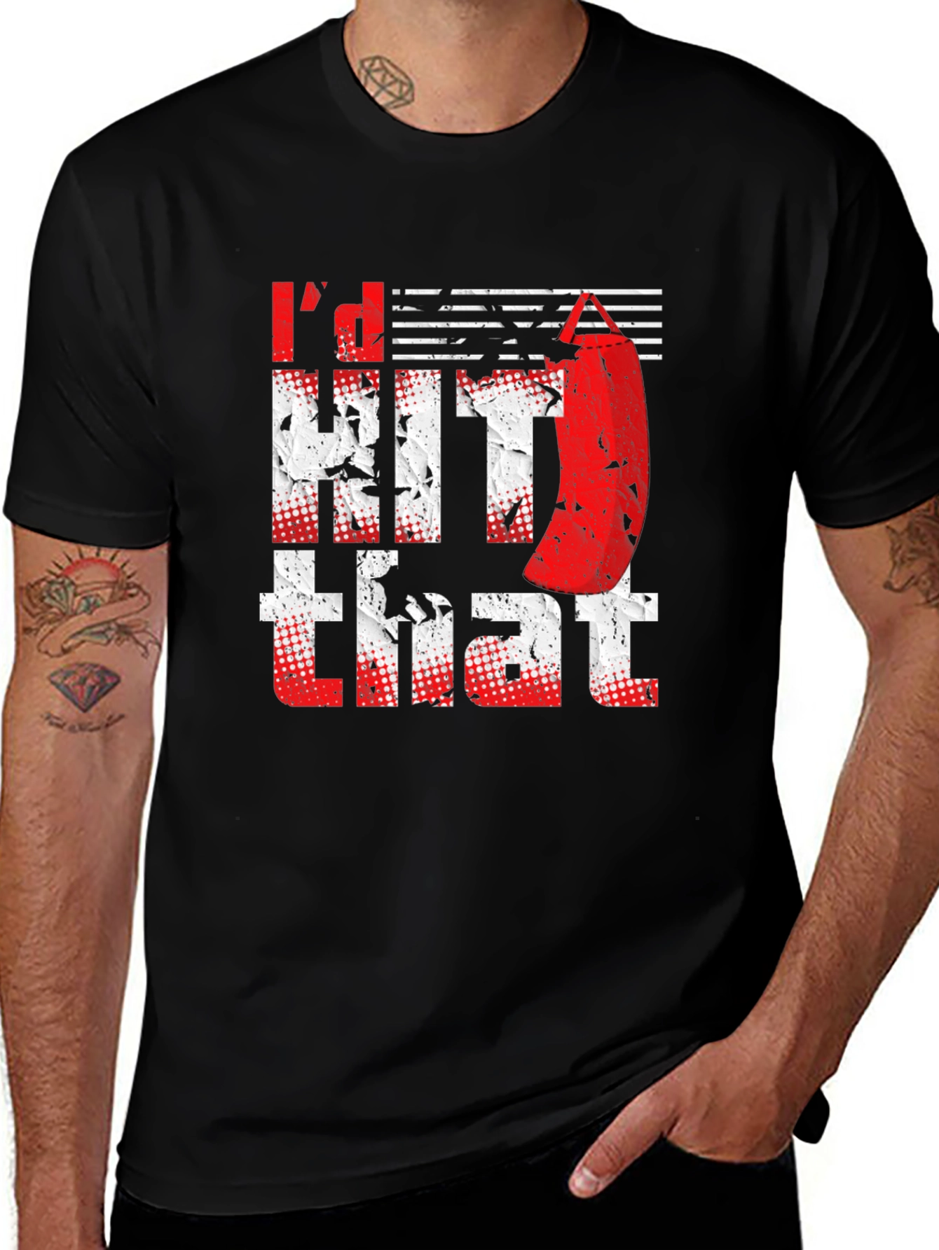 Variant 12 of I'd Hit That Boxing Punching Bag Graphic Tee