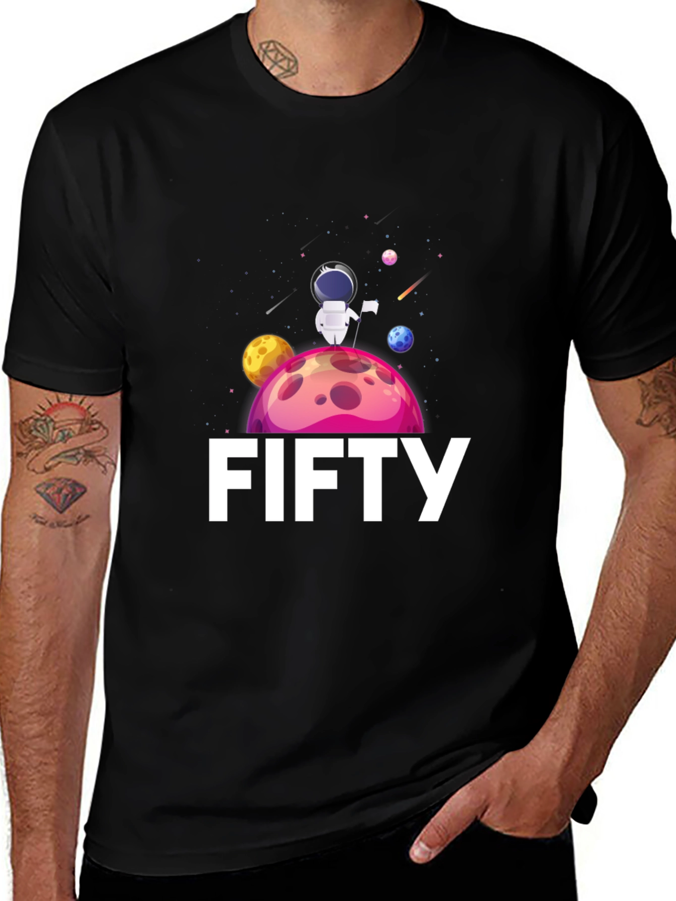 Variant 22 of Fifty Astronaut Graphic T-Shirt