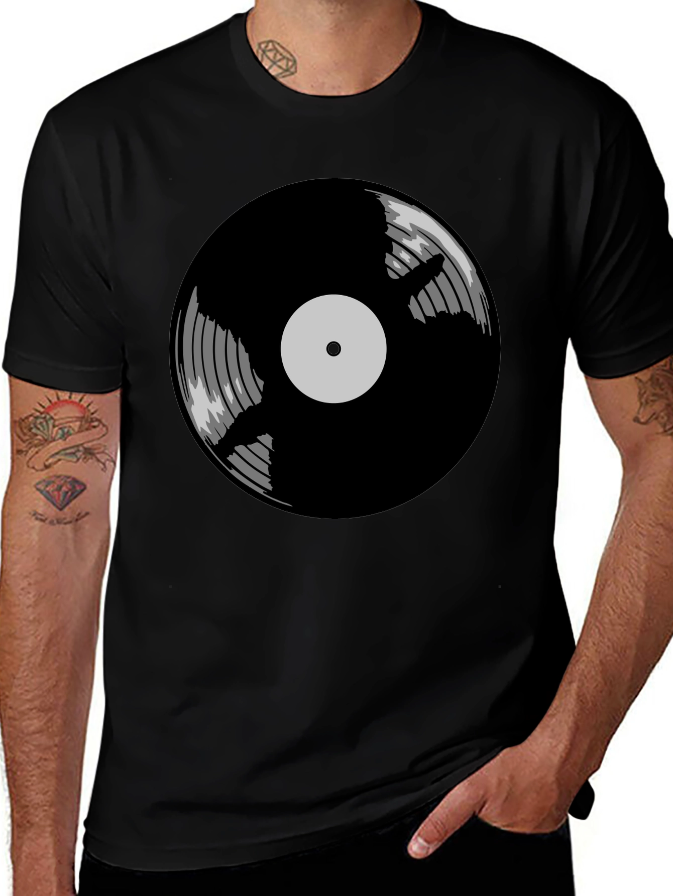 Variant 25 of Vinyl Record Graphic Tee - Classic Music Style