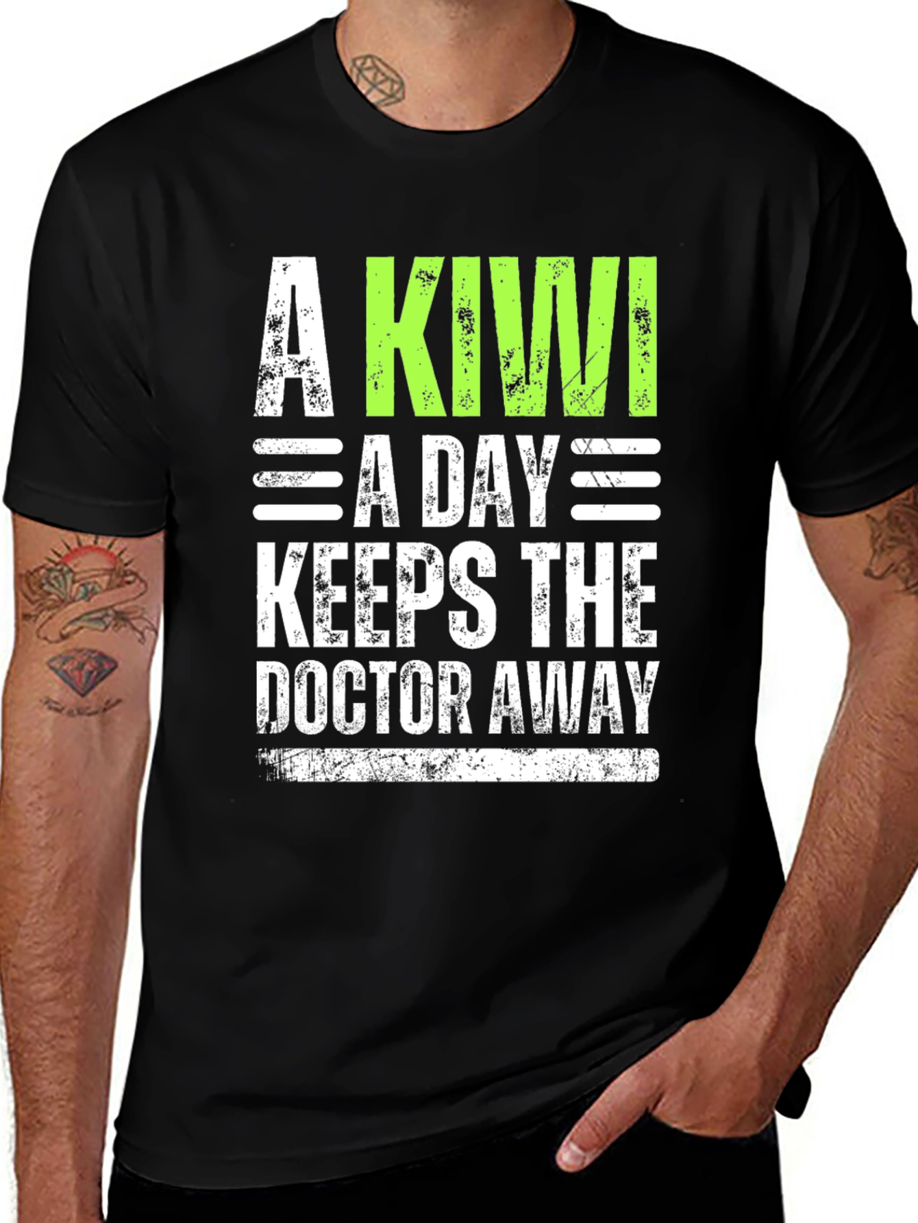 Variant 9 of A Kiwi A Day T-Shirt - Funny Health Tee