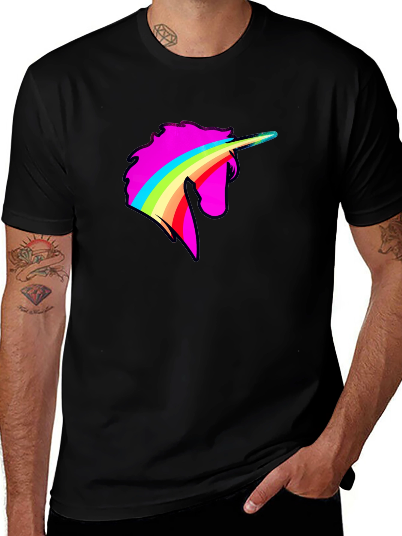 Variant 13 of Rainbow Unicorn Graphic Tee