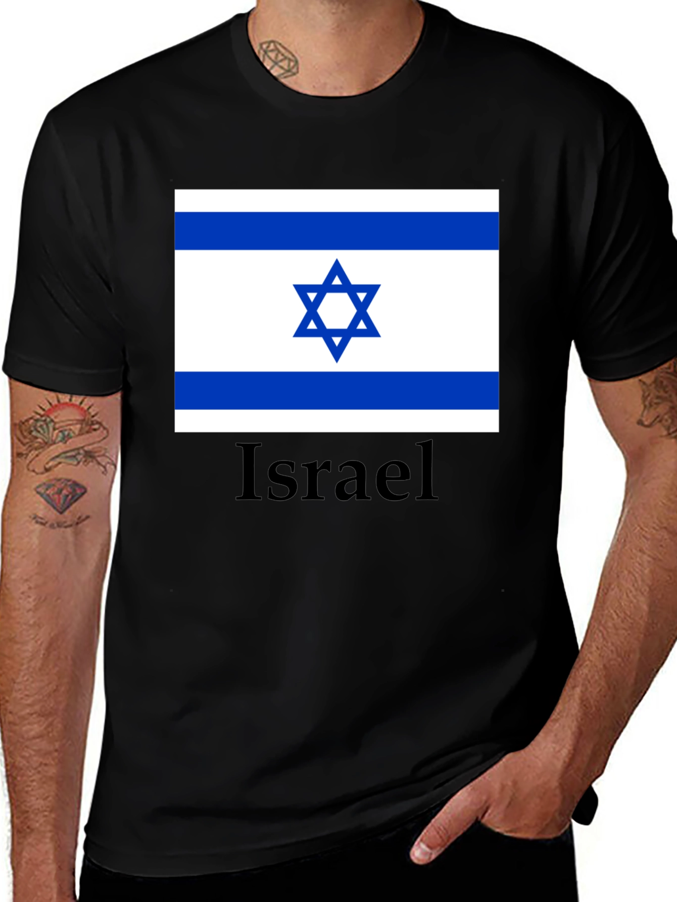 Israel Flag T-Shirt - Patriotic Tee for Men