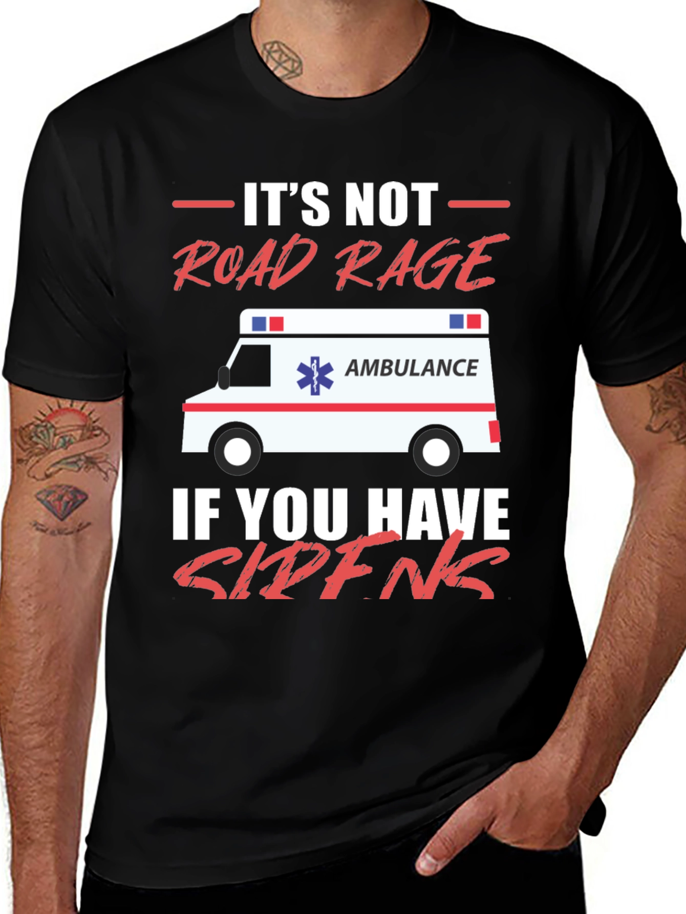 Variant 3 of Funny EMT Road Rage T-Shirt