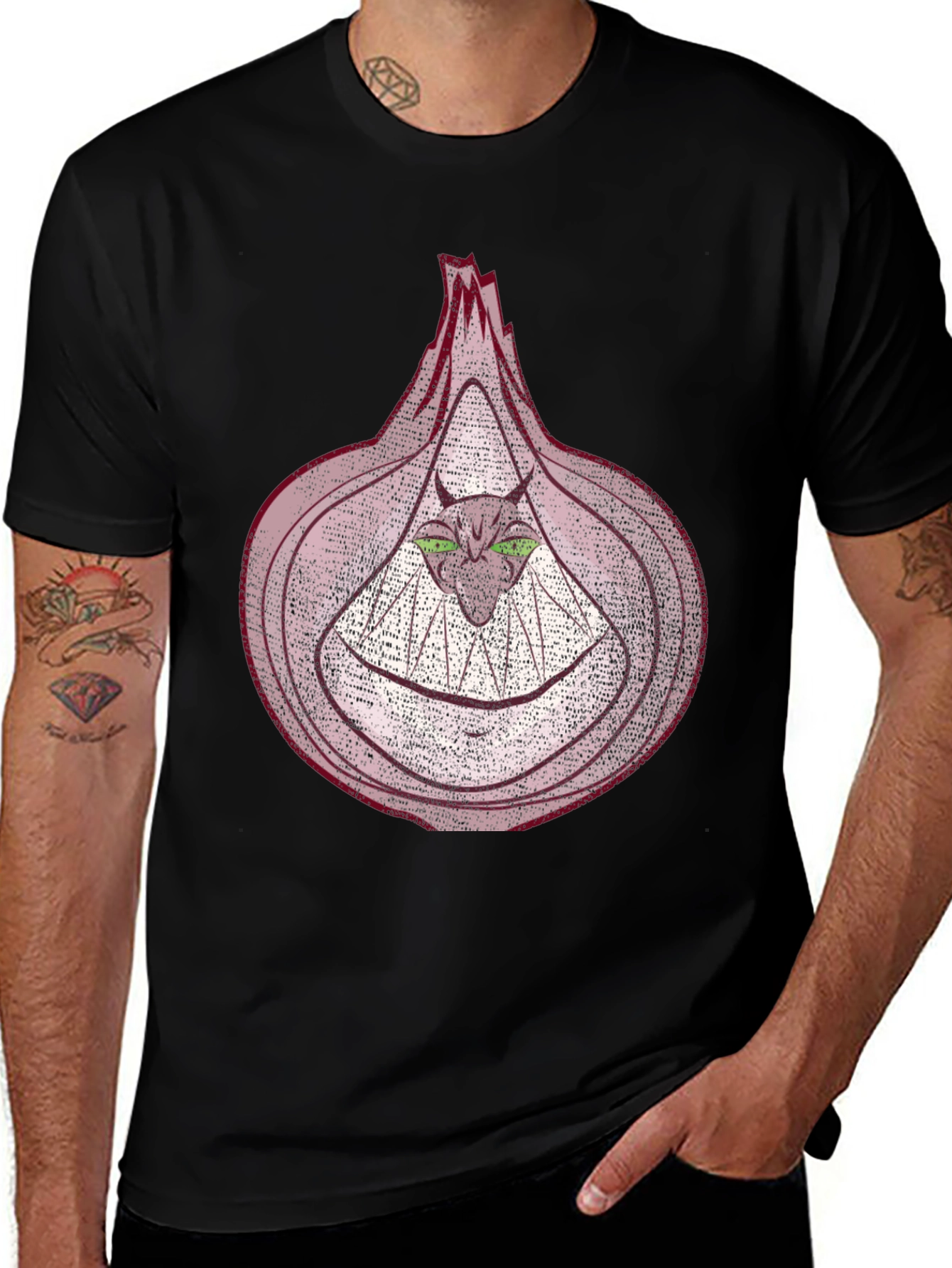 Variant 2 of Onion Monster Graphic T-Shirt - Unique Design