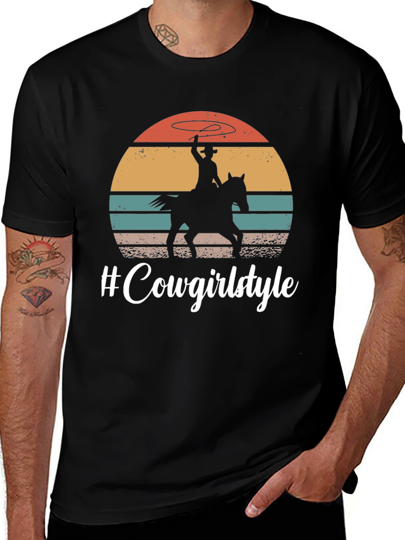 Variant 30 of Cowgirl Style Graphic T-Shirt