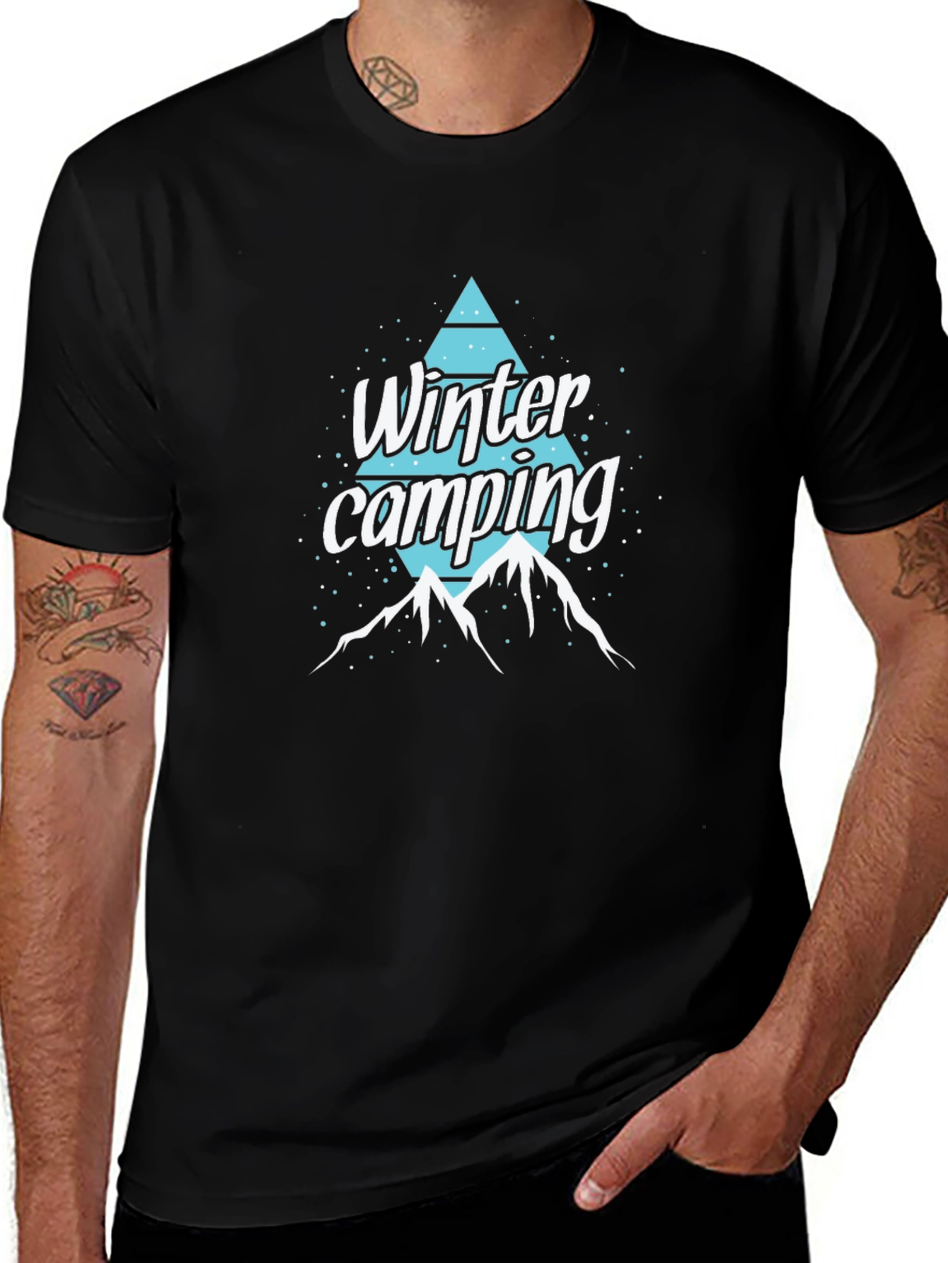 Variant 12 of Winter Camping Graphic T-Shirt