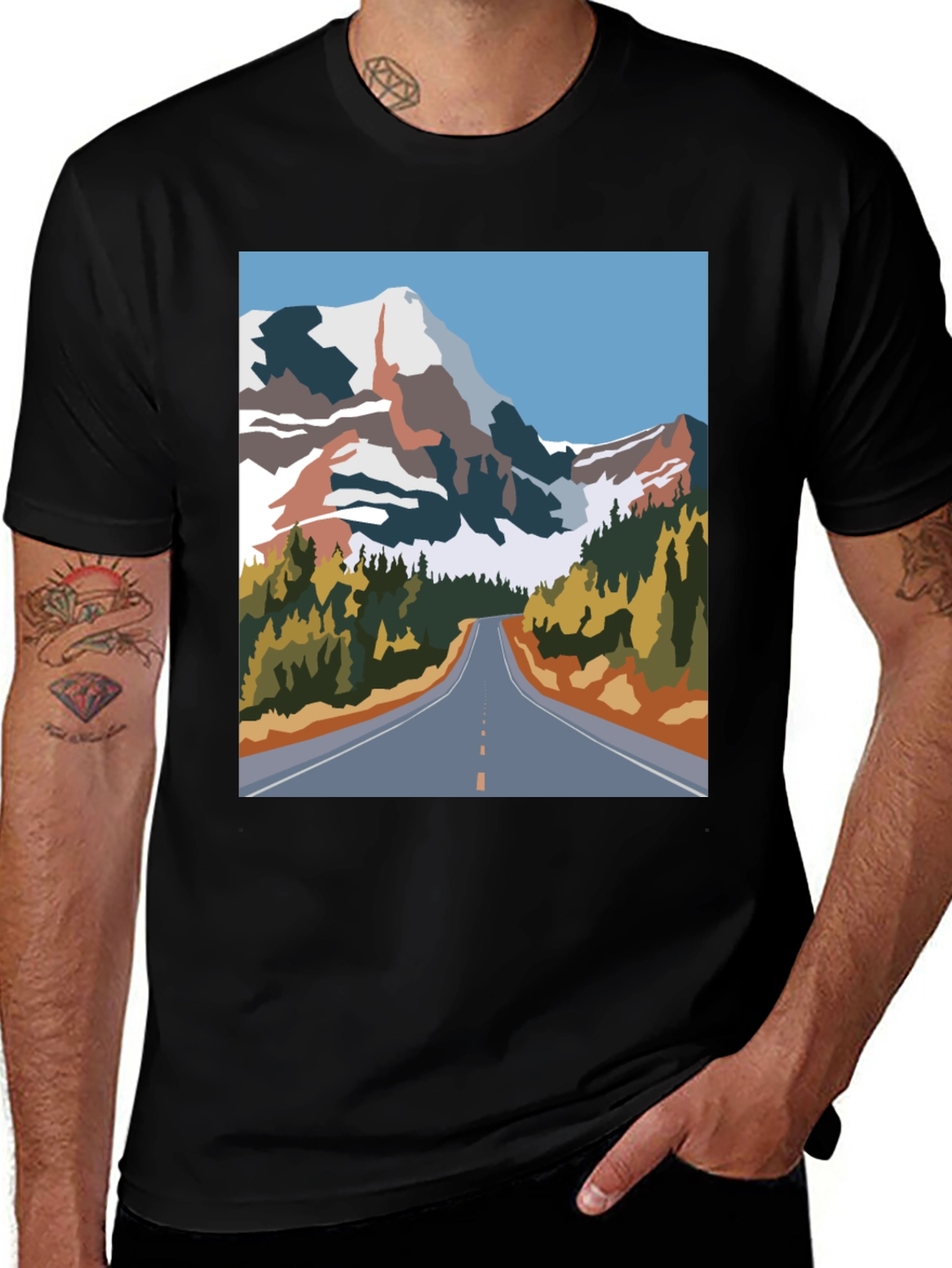 Mountain Road Graphic Tee - Adventure Awaits!