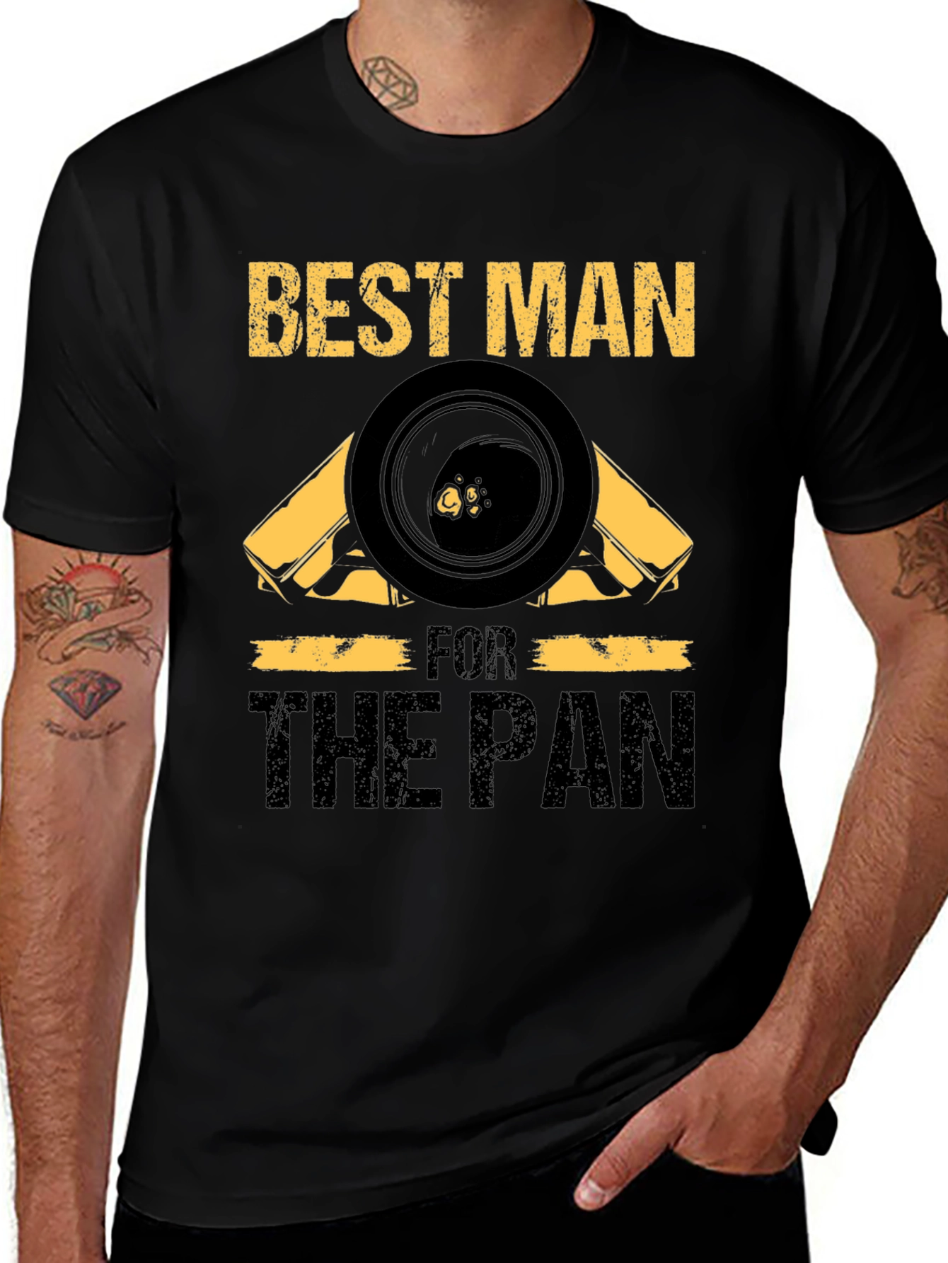 Variant 6 of Best Man For The Pan Black T-Shirt