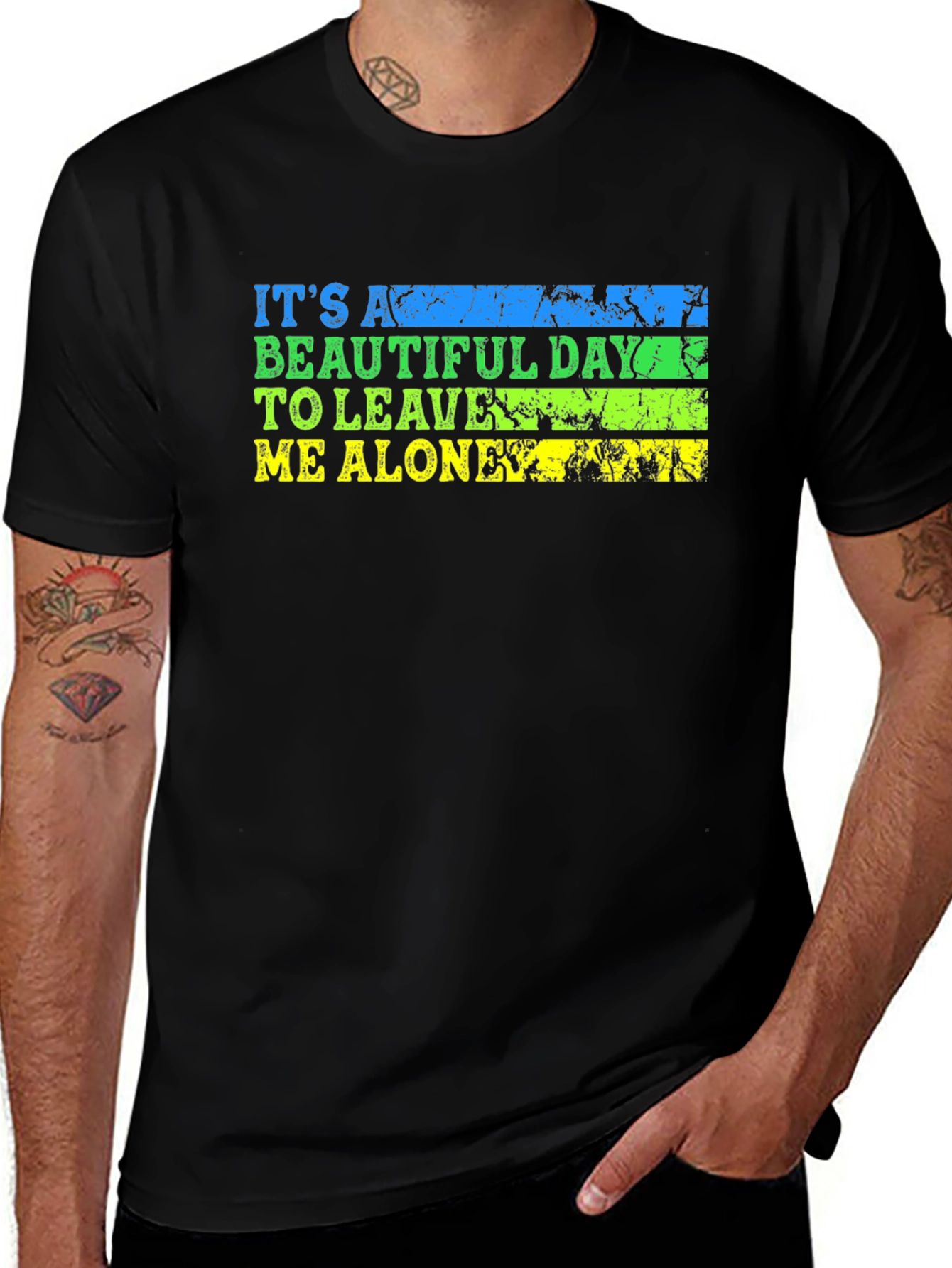Variant 3 of Funny Sarcastic T-Shirt - Leave Me Alone